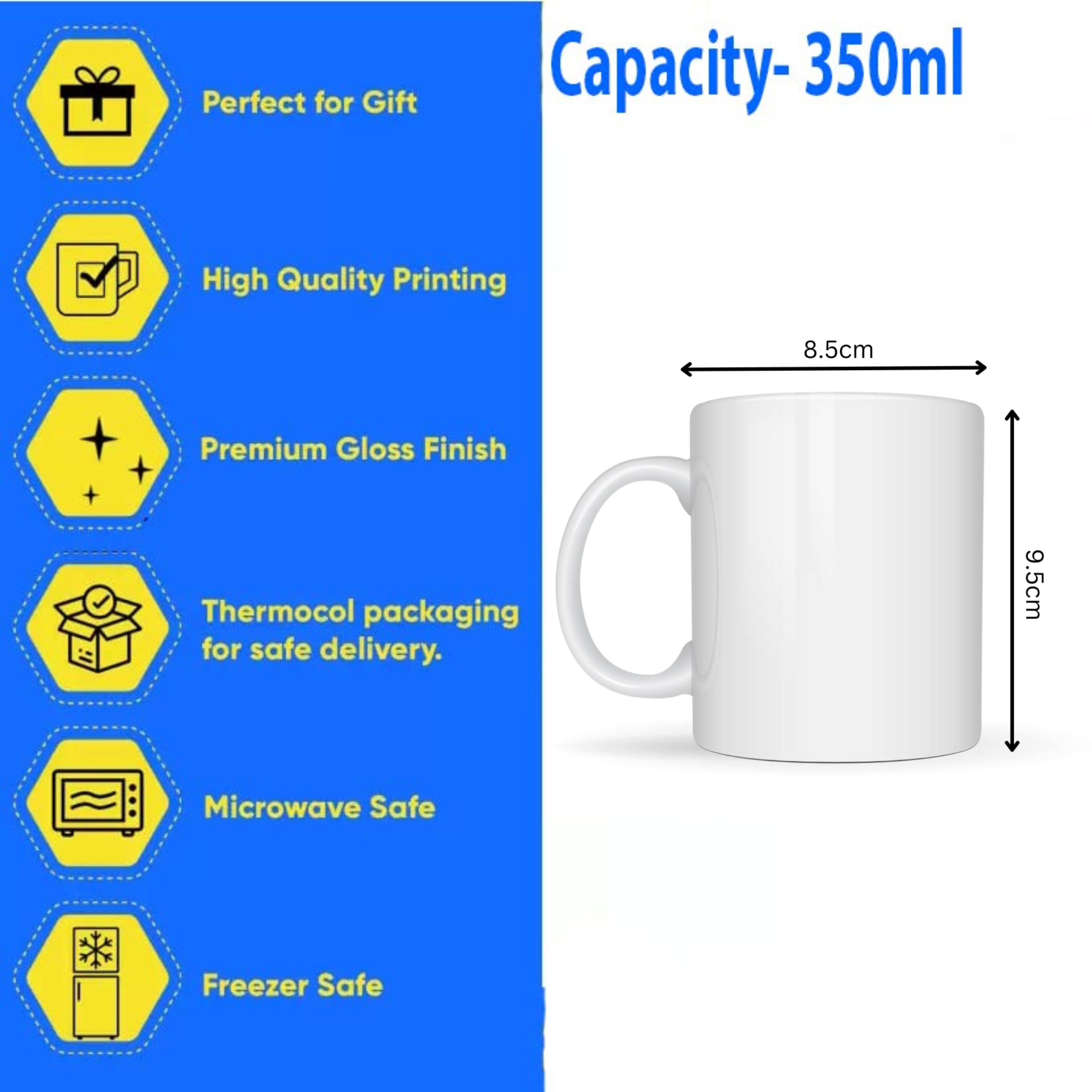 Replix Naruto Anime Printed Coffee Mug, White Ceramic Milk Mug Anime Printed, 350 ml for Gifting and Present (Manga)