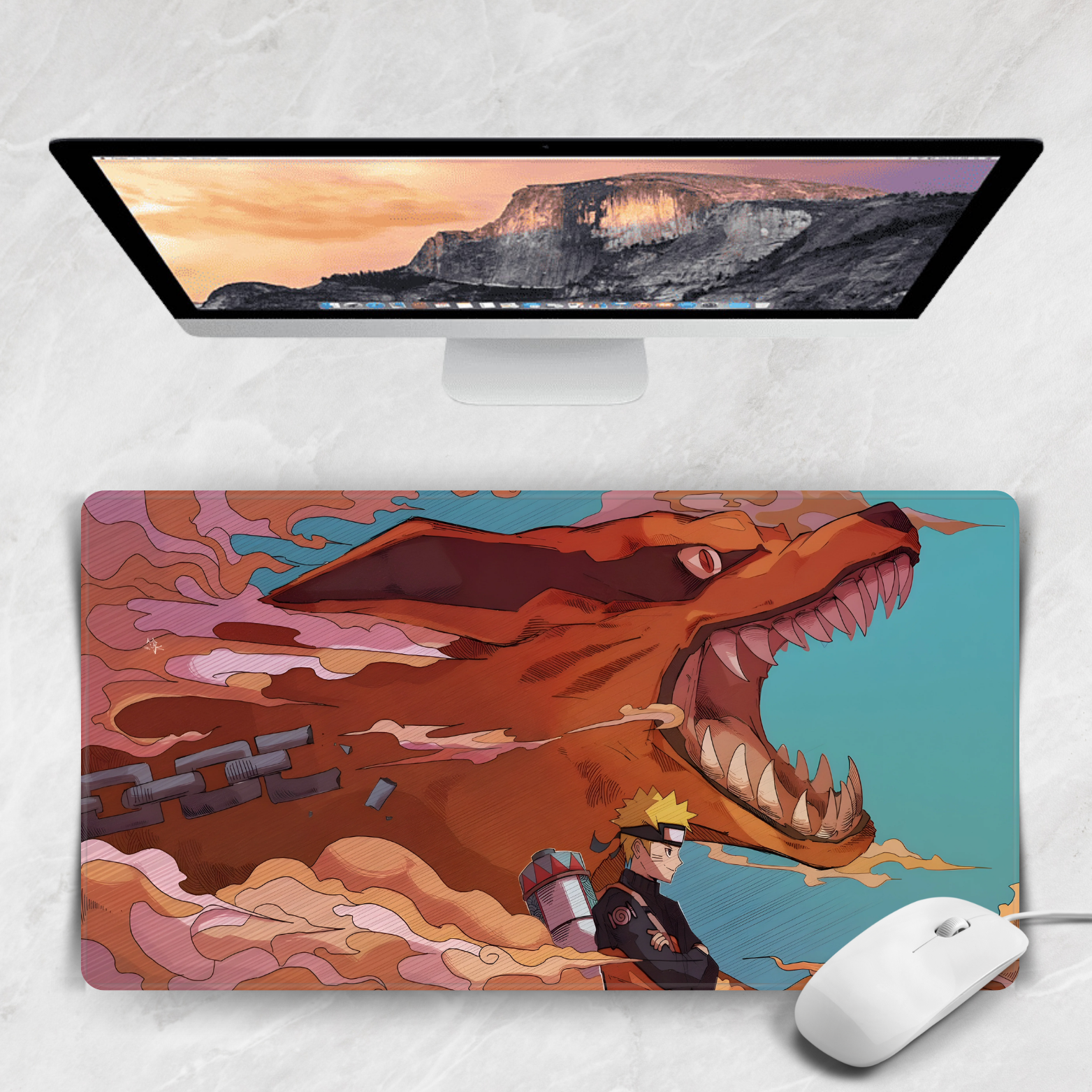 Replix Large Naruto 1 Anime Printed Mousepad with Smooth Mouse Control Mouse Pad for Laptop Mousepad