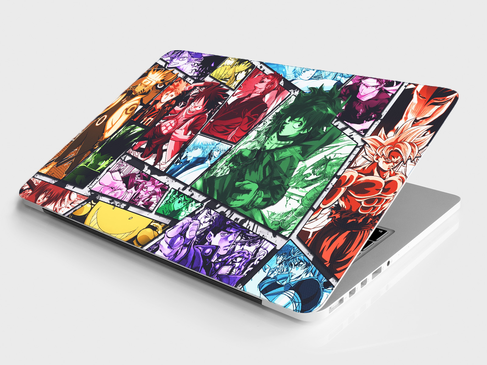Replix Fight Anime Vinyl Laptop Skin with Free Sticker Compatible for All Laptops Vinyl Laptop Decal 15.6