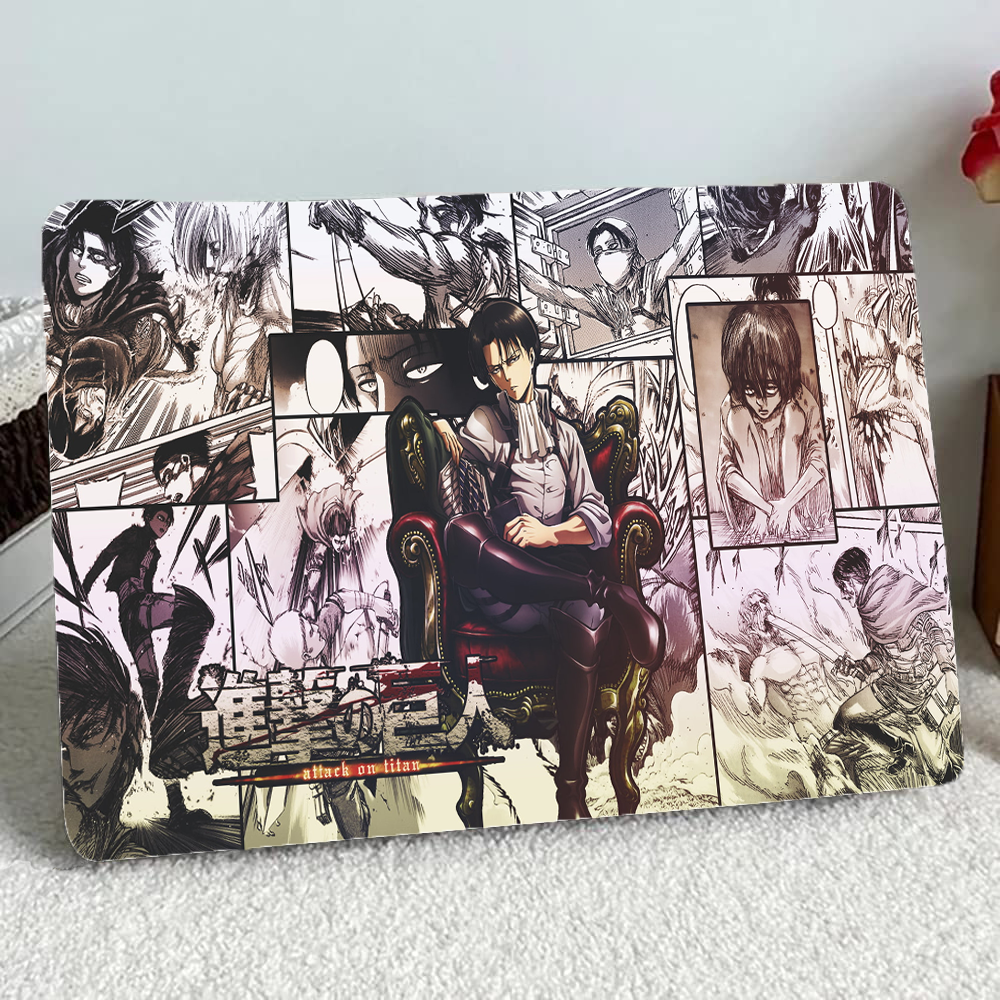 Replix Levi Anime Vinyl Laptop Skin with Free Sticker Compatible for All Laptops Vinyl Laptop Decal 15.6