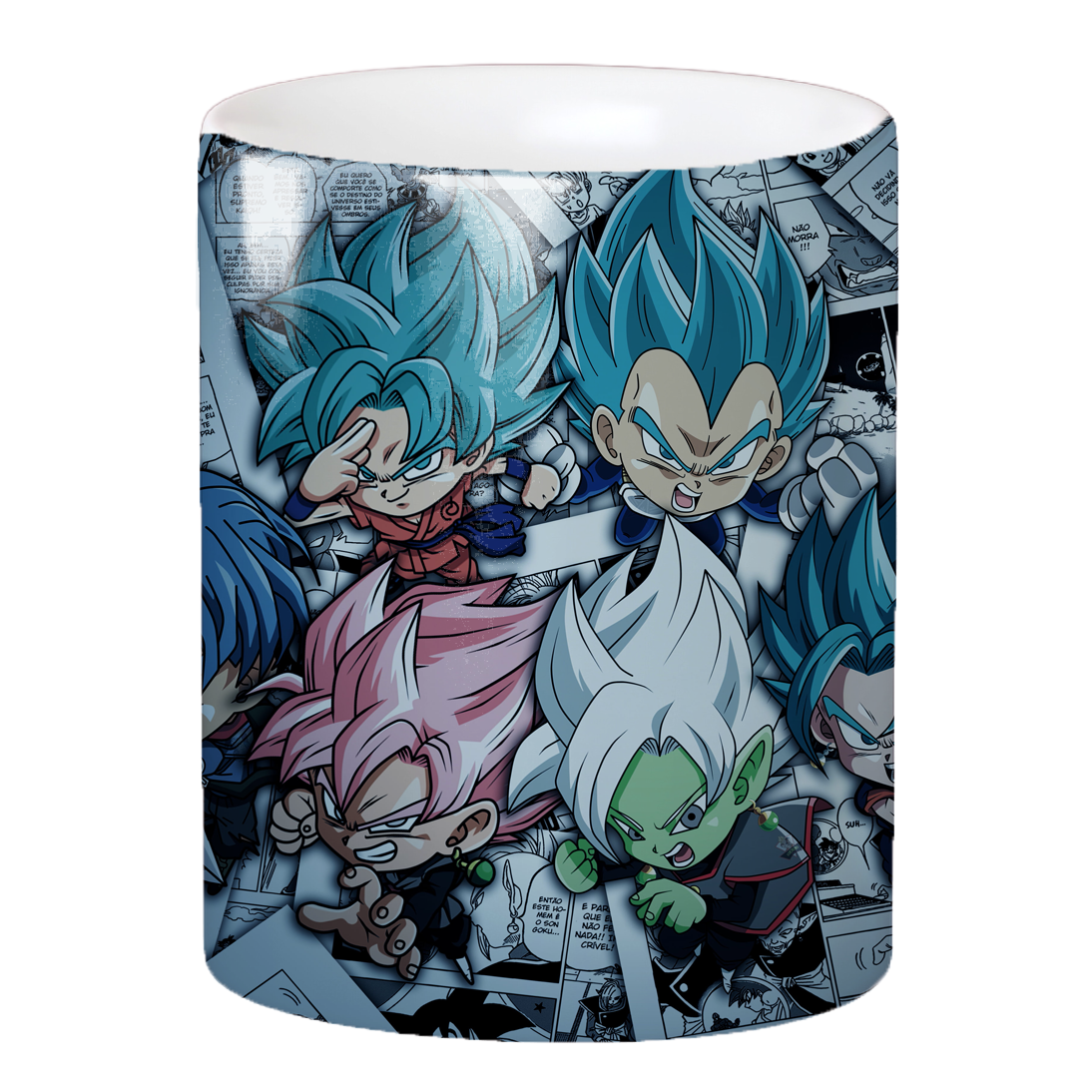 Replix Naruto Anime Printed Coffee Mug, White Ceramic Milk Mug Anime Printed, 350 ml for Gifting and Present (Little Goku)