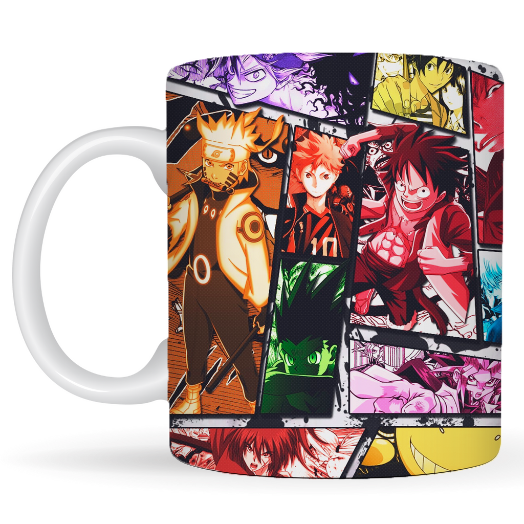 Buy Morons Naruto Merchandise Anime Printed Three Tone Black Ceramic Coffee  Mug with Keychain Combo, 330 ml, Pack of 2 Online at Low Prices in India -  Amazon.in