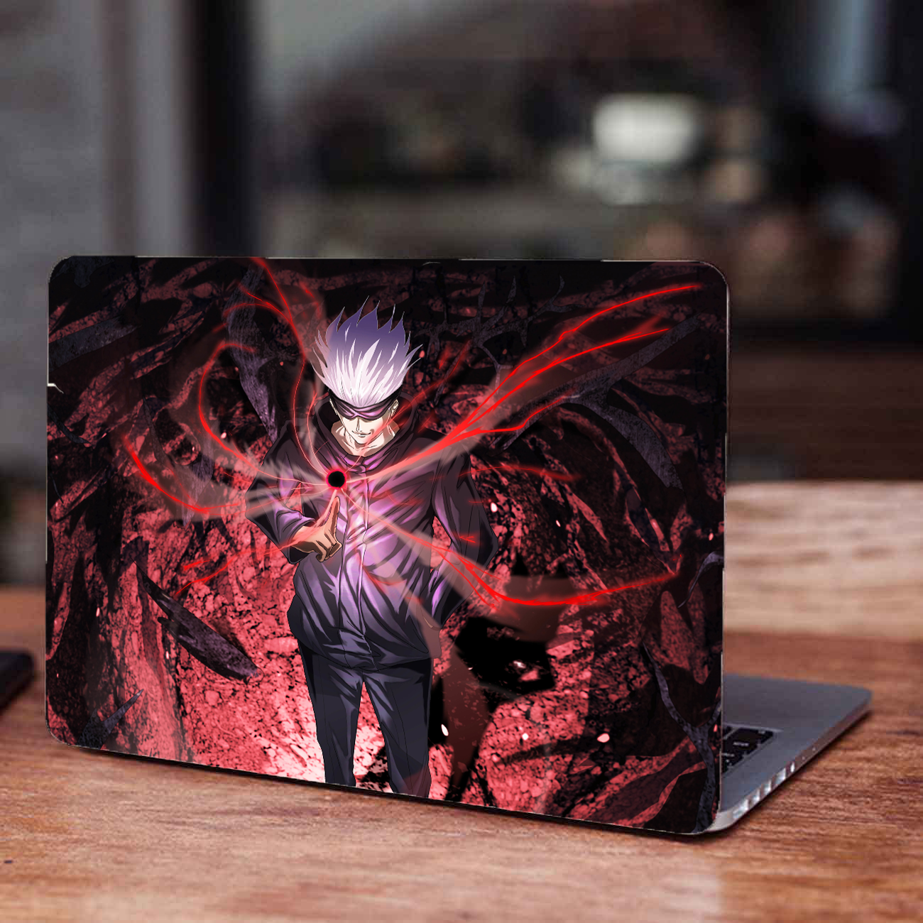 Replix Gojo 2 Anime Vinyl Laptop Skin with Free Sticker Compatible for All Laptops Vinyl Laptop Decal 15.6
