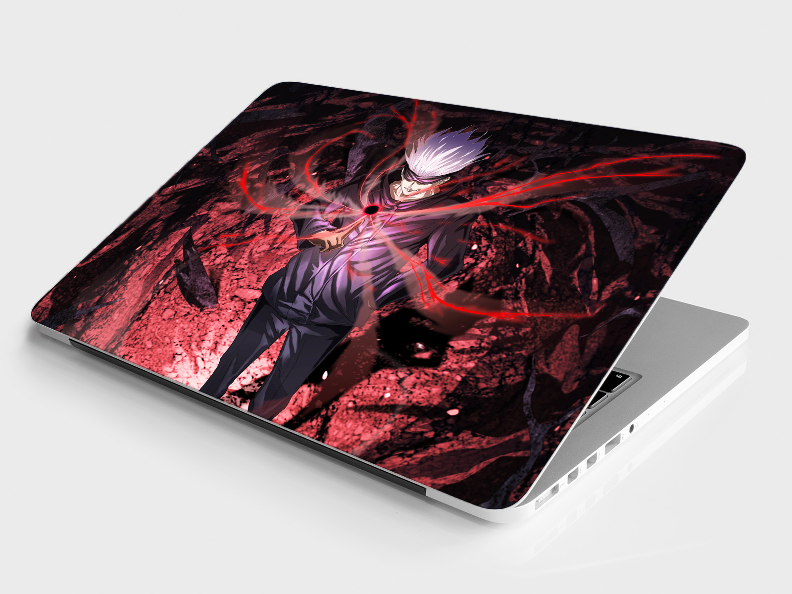 Replix Gojo 2 Anime Vinyl Laptop Skin with Free Sticker Compatible for All Laptops Vinyl Laptop Decal 15.6