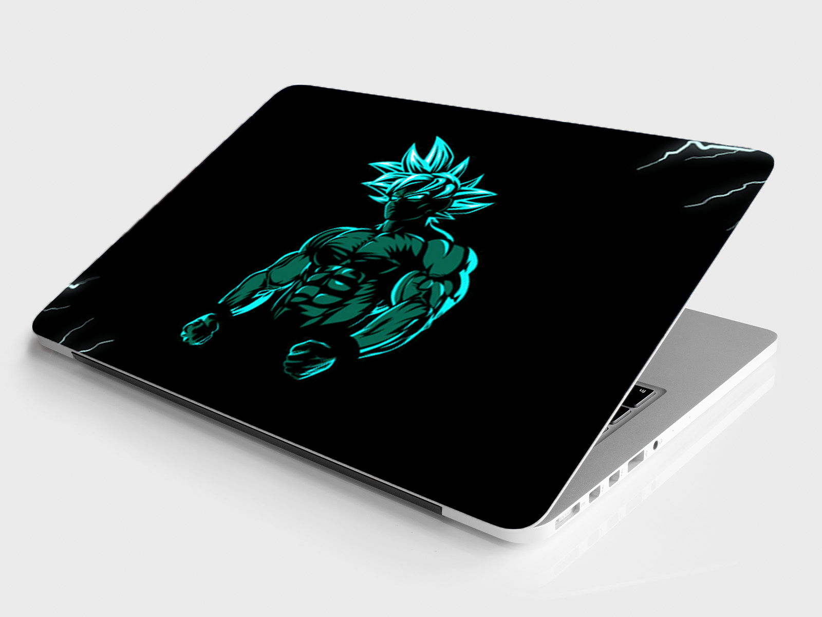 Replix Goku Anime Vinyl Laptop Skin with Free Sticker Compatible for All Laptops Vinyl Laptop Decal 15.6