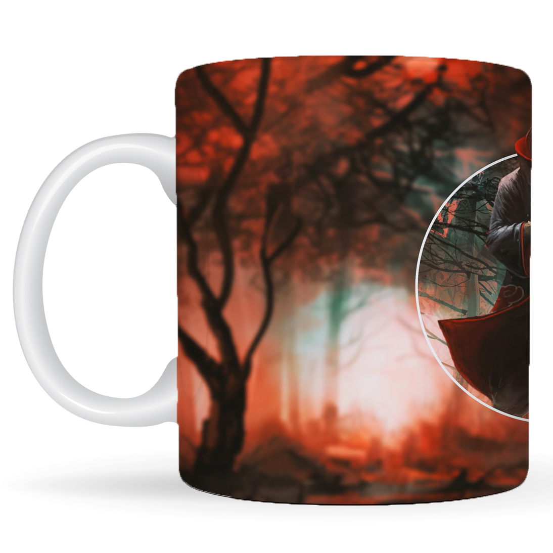 Replix Naruto Anime Printed Coffee Mug, White Ceramic Milk Mug Anime Printed, 350 ml for Gifting and Present (Itachi B)