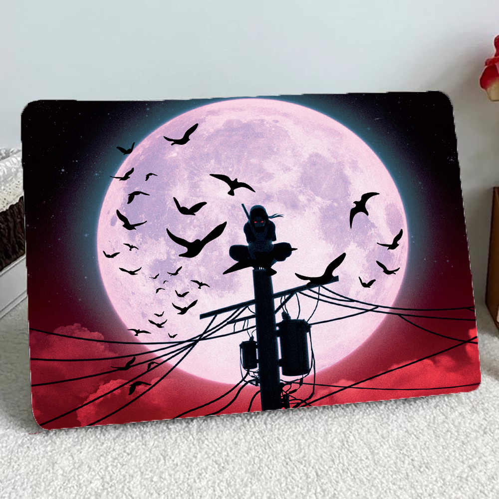 Replix Itachi Anime Vinyl Laptop Skin with Free Sticker Compatible for All Laptops Vinyl Laptop Decal 15.6