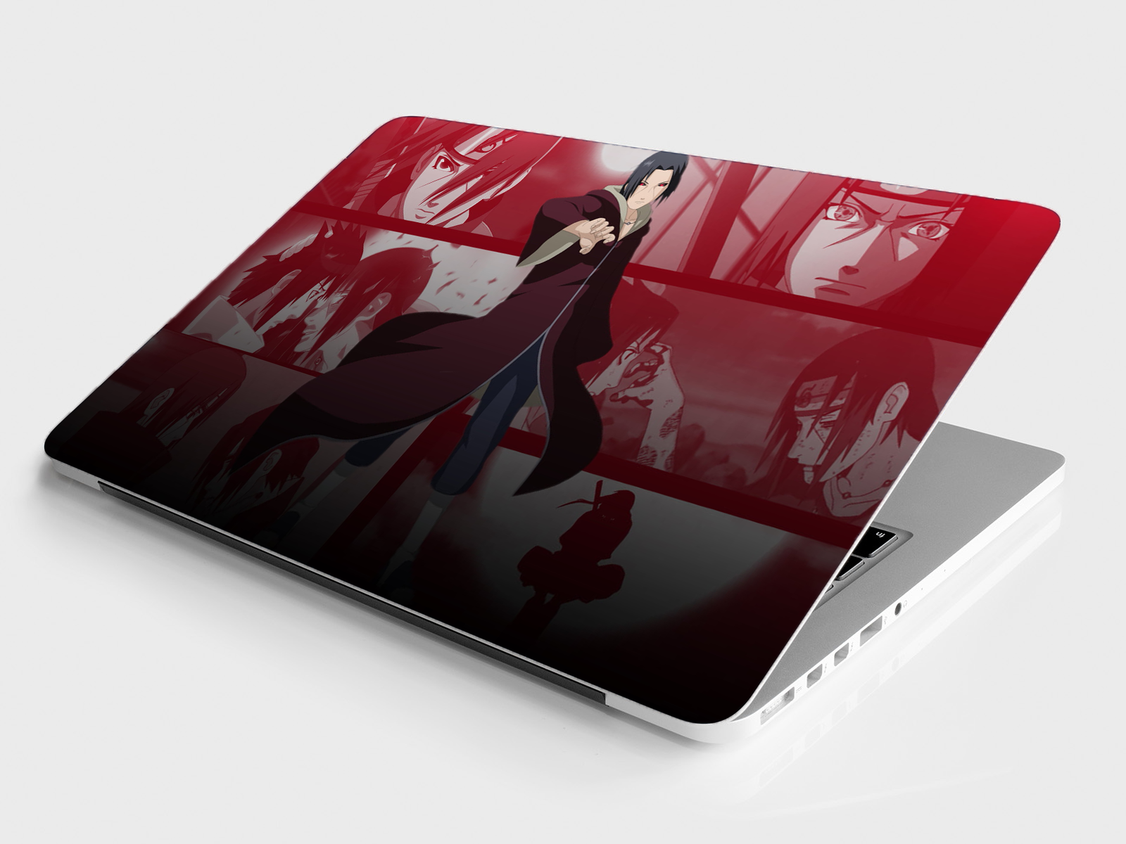 Replix Itachi 4 Anime Vinyl Laptop Skin with Free Sticker Compatible for All Laptops Vinyl Laptop Decal 15.6
