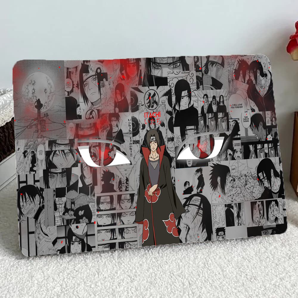 Replix Itachi 5 Anime Vinyl Laptop Skin with Free Sticker Compatible for All Laptops Vinyl Laptop Decal 15.6