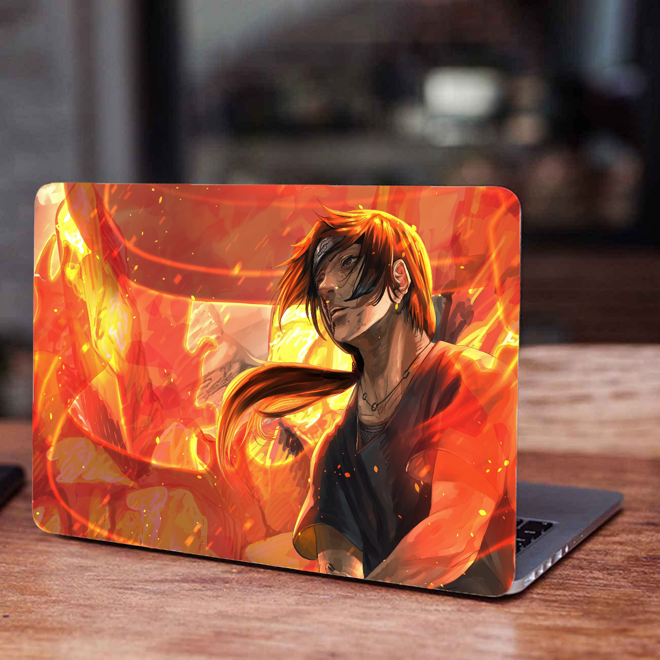 Replix Itachi 3 Anime Vinyl Laptop Skin with Free Sticker Compatible for All Laptops Vinyl Laptop Decal 15.6