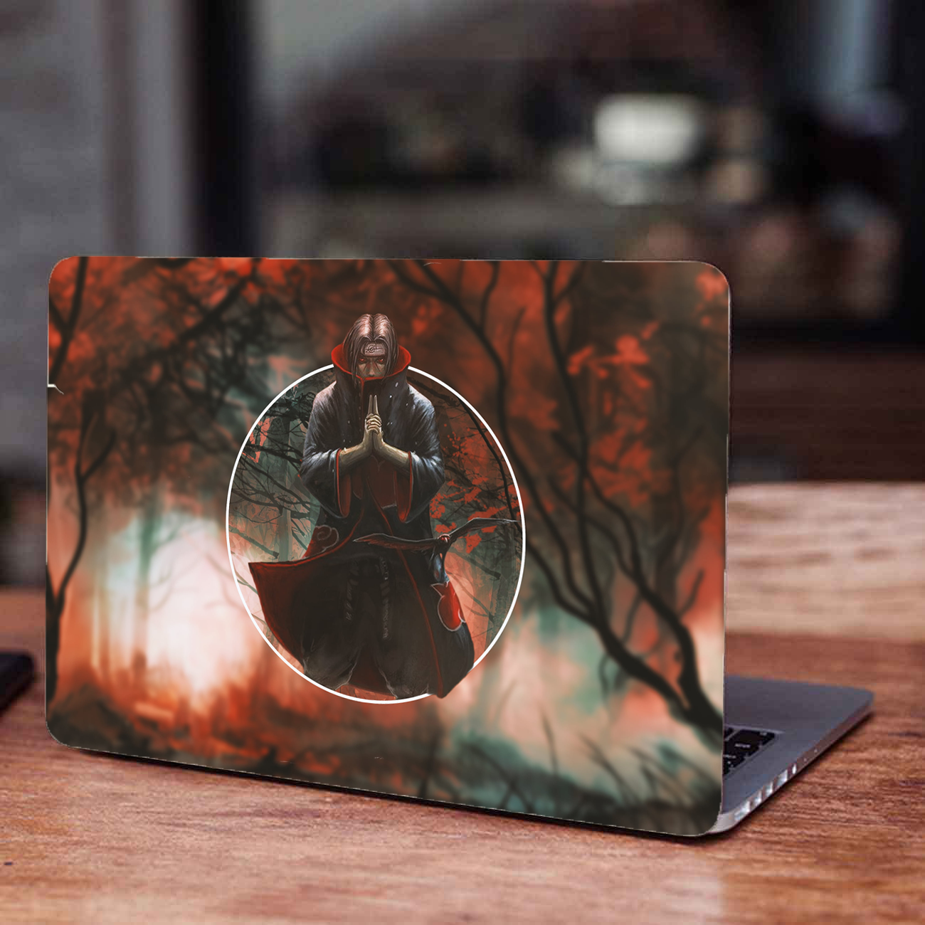 Replix Itachi 2 Anime Vinyl Laptop Skin with Free Sticker Compatible for All Laptops Vinyl Laptop Decal 15.6