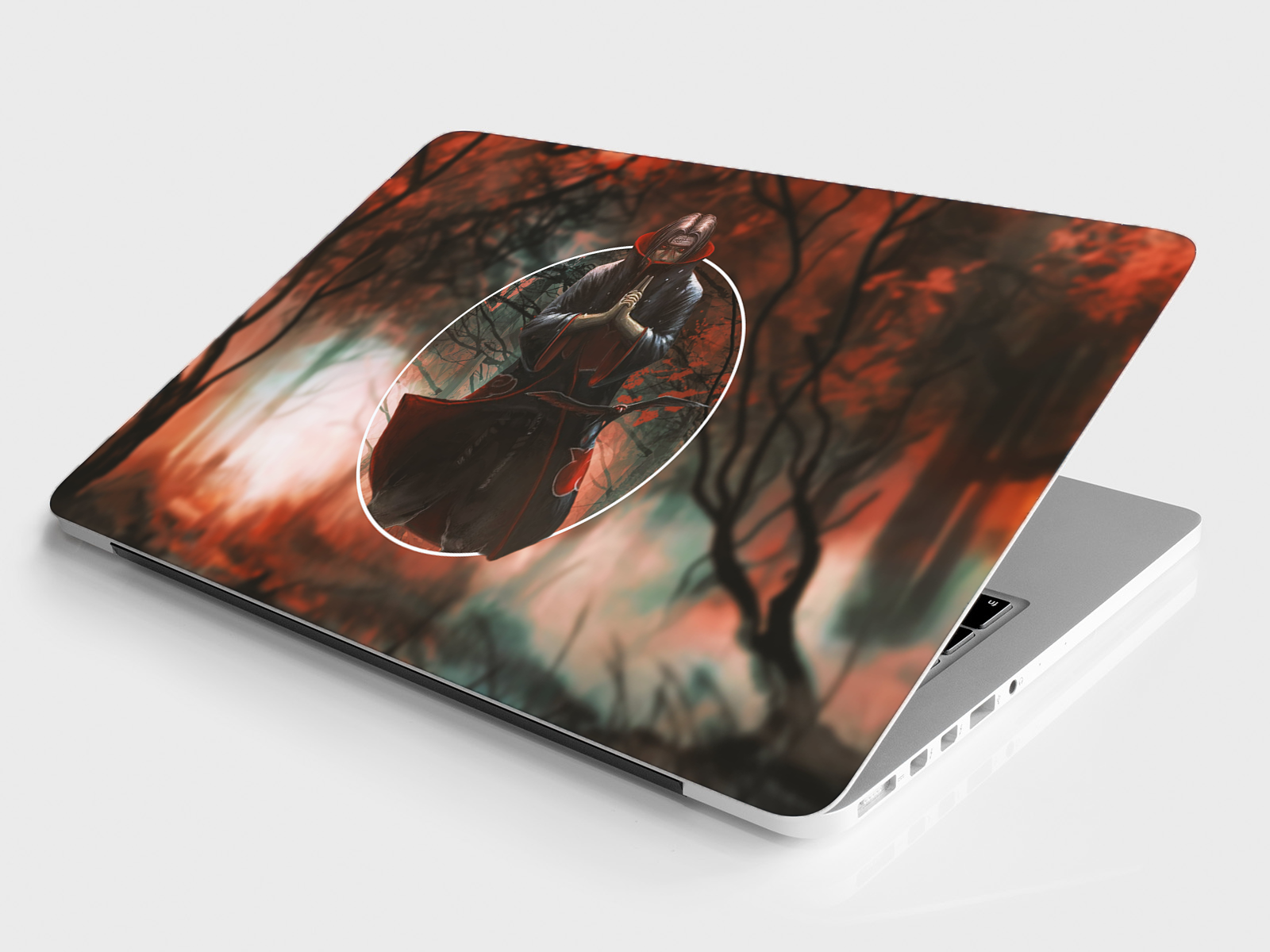 Replix Itachi 2 Anime Vinyl Laptop Skin with Free Sticker Compatible for All Laptops Vinyl Laptop Decal 15.6