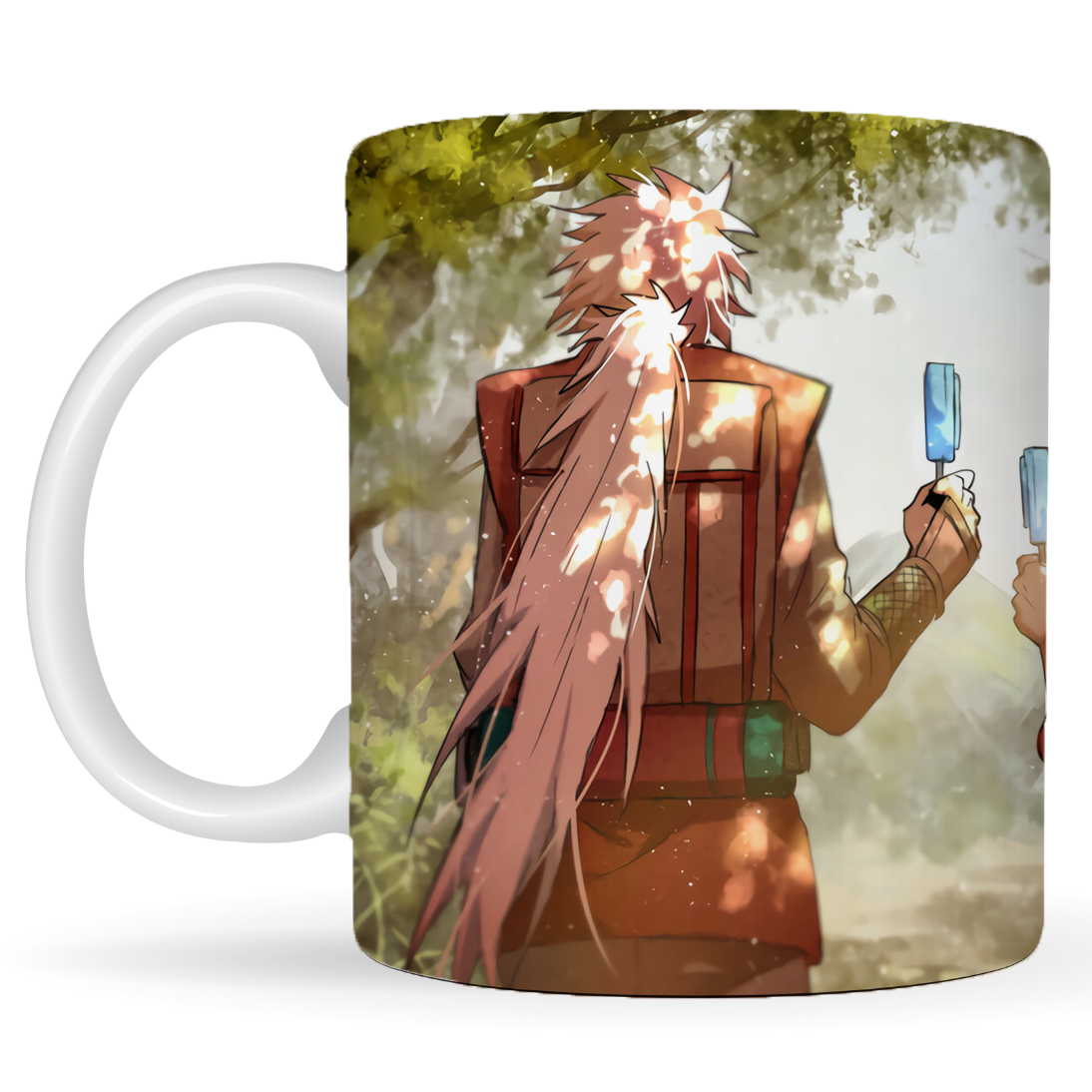 Replix Naruto Anime Printed Coffee Mug, White Ceramic Milk Mug Anime Printed, 350 ml for Gifting and Present (Naruto Jiraya)