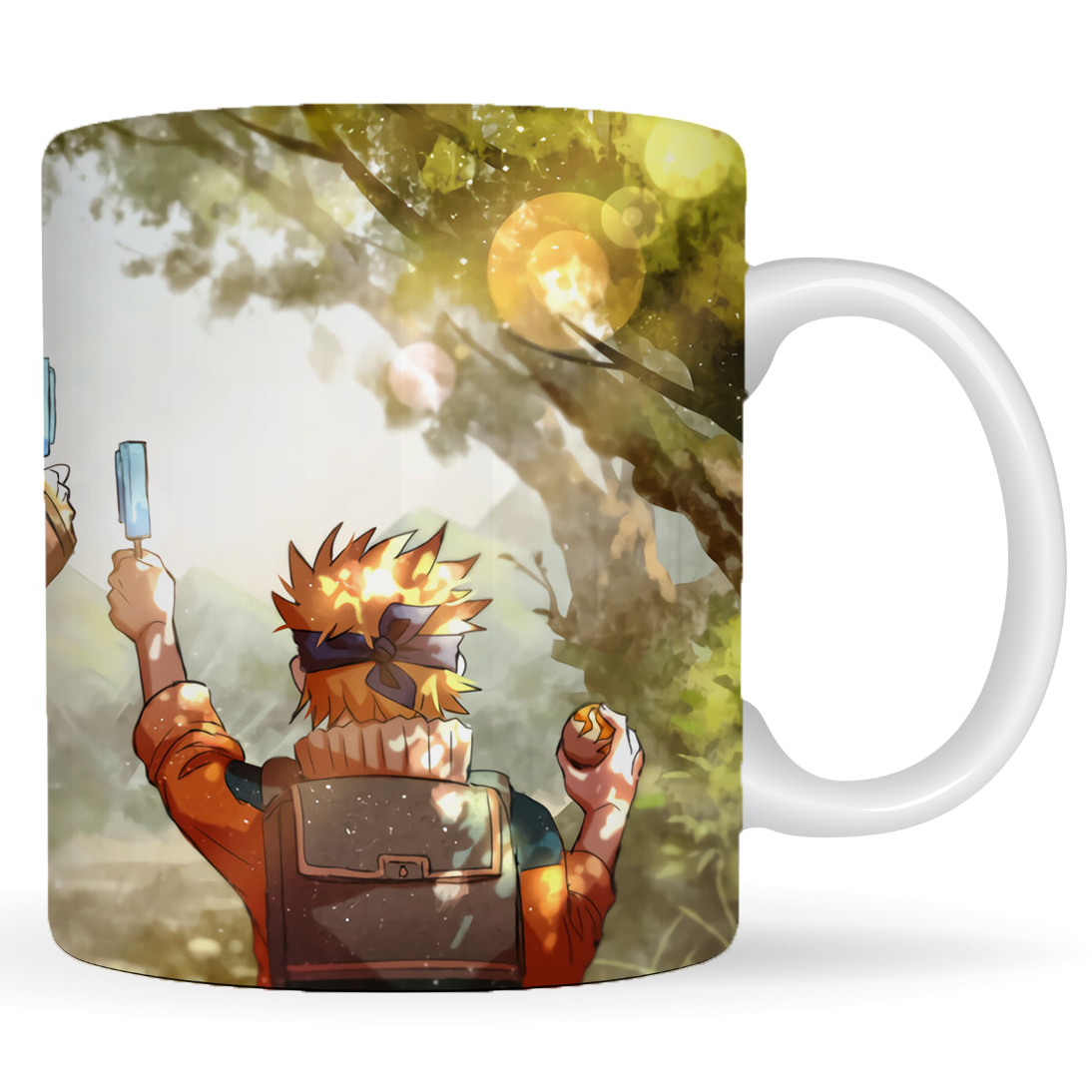 Replix Naruto Anime Printed Coffee Mug, White Ceramic Milk Mug Anime Printed, 350 ml for Gifting and Present (Naruto Jiraya)