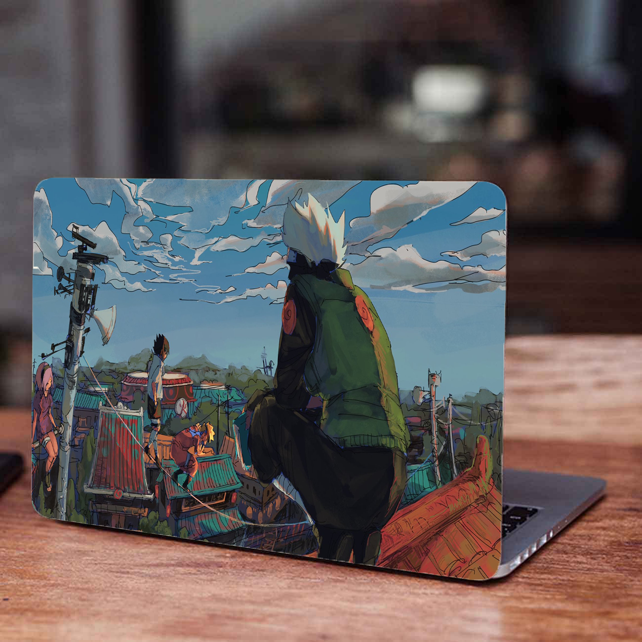 Replix Kakashi Anime Vinyl Laptop Skin with Free Sticker Compatible for All Laptops Vinyl Laptop Decal 15.6