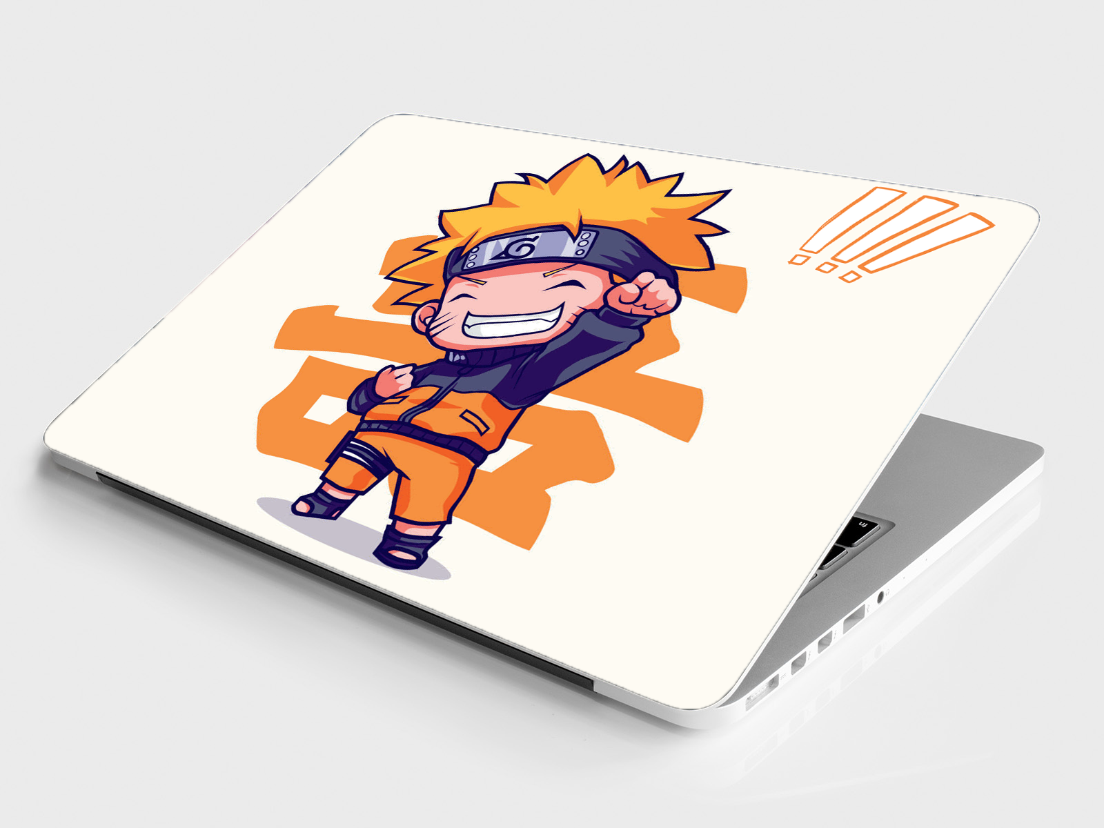 Replix Little Naruto Anime Vinyl Laptop Skin with Free Sticker Compatible for All Laptops Vinyl Laptop Decal 15.6