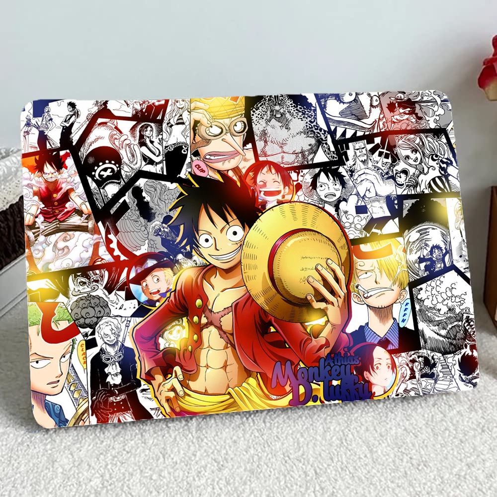 Replix Luffy Anime Vinyl Laptop Skin with Free Sticker Compatible for All Laptops Vinyl Laptop Decal 15.6