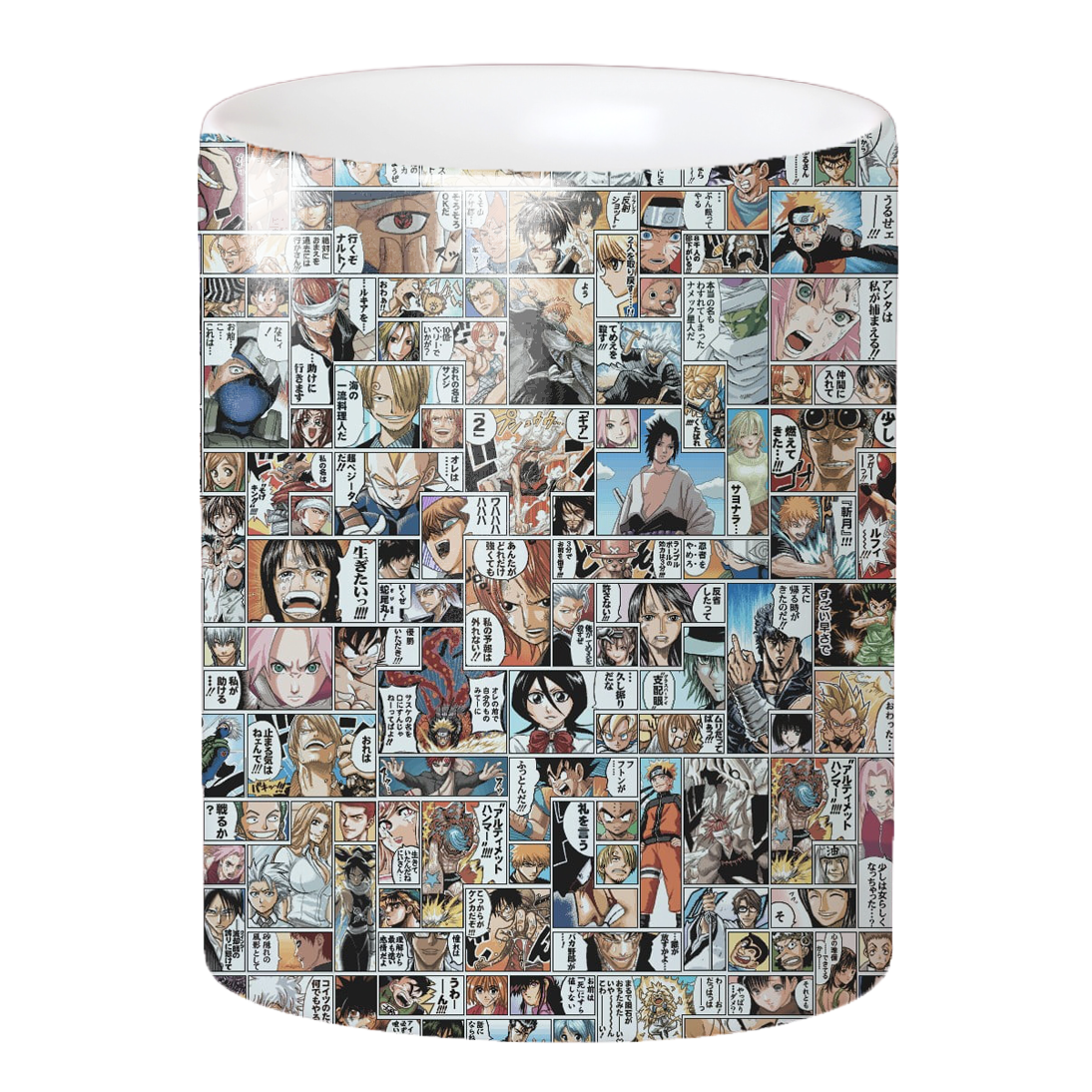 Replix Naruto Anime Printed Coffee Mug, White Ceramic Milk Mug Anime Printed, 350 ml for Gifting and Present (Manga)