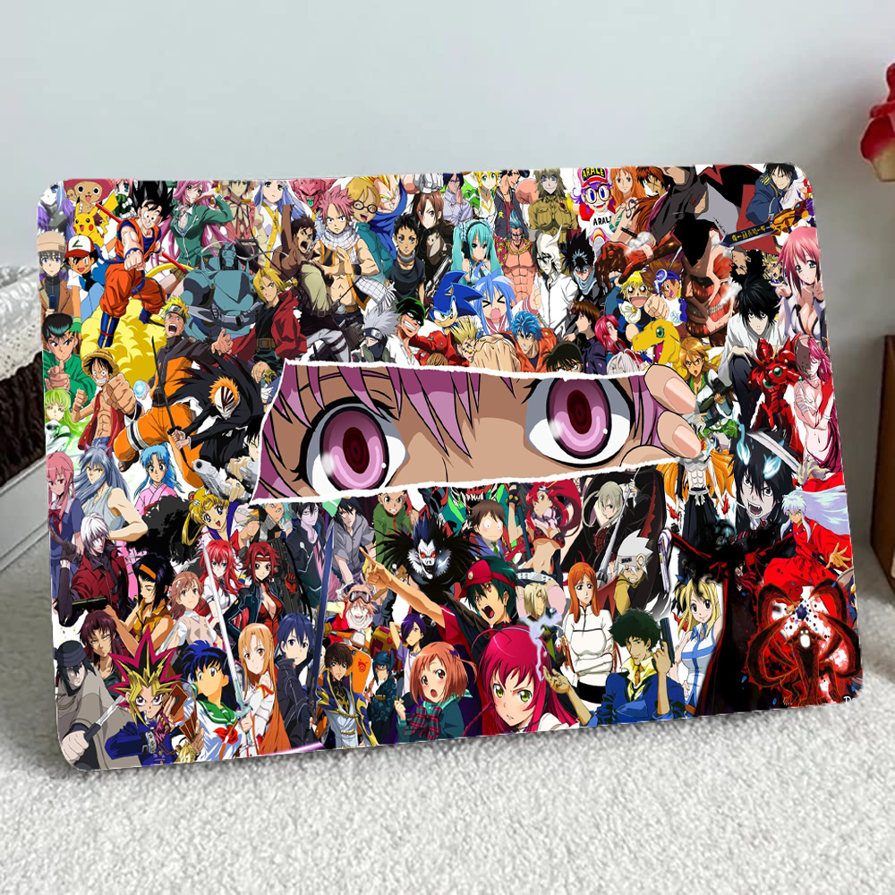 Replix Eyes Anime Vinyl Laptop Skin with Free Sticker Compatible for All Laptops Vinyl Laptop Decal 15.6