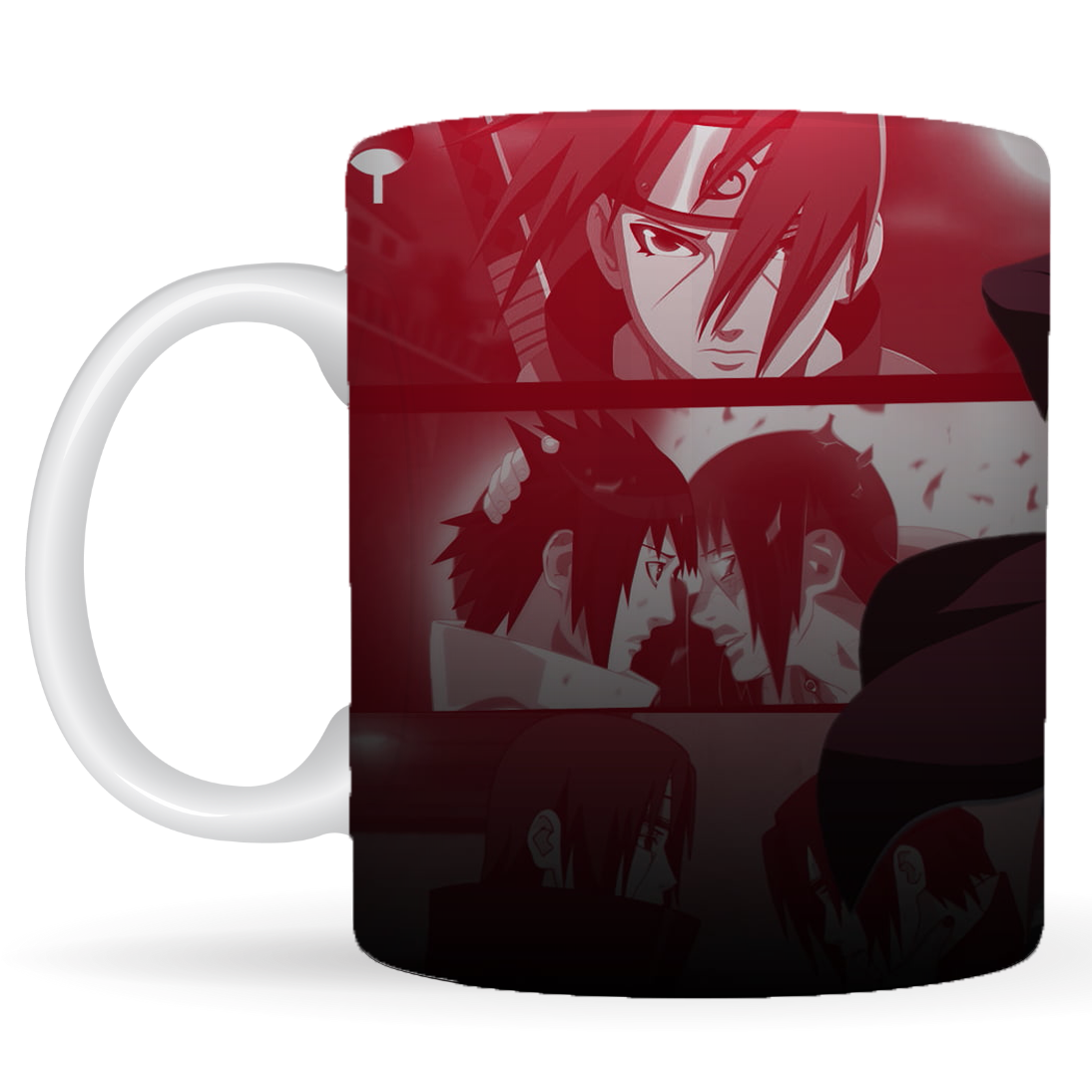 Replix Naruto Anime Printed Coffee Mug, White Ceramic Milk Mug Anime Printed, 350 ml for Gifting and Present (Itachi 4)