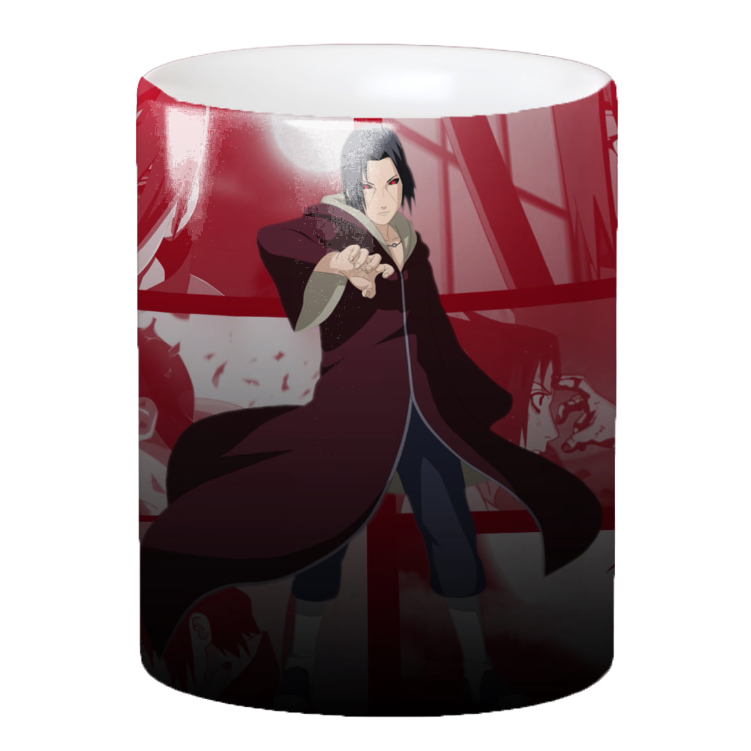 Replix Naruto Anime Printed Coffee Mug, White Ceramic Milk Mug Anime Printed, 350 ml for Gifting and Present (Itachi 4)