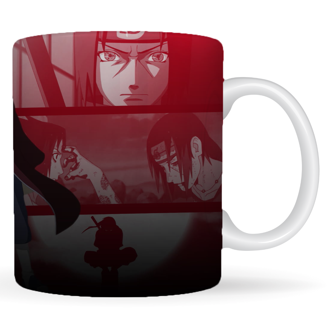 Replix Naruto Anime Printed Coffee Mug, White Ceramic Milk Mug Anime Printed, 350 ml for Gifting and Present (Itachi 4)