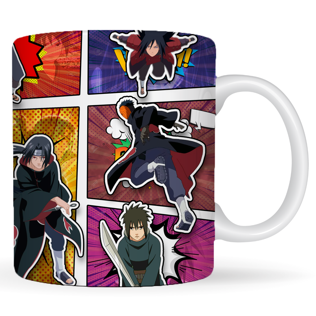 Replix Naruto Anime Printed Coffee Mug, White Ceramic Milk Mug Anime Printed, 350 ml for Gifting and Present (Naruto 5)