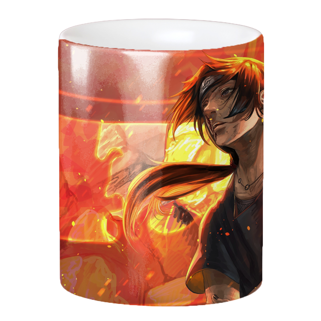 Replix Naruto Anime Printed Coffee Mug, White Ceramic Milk Mug Anime Printed, 350 ml for Gifting and Present (Itachi 6)