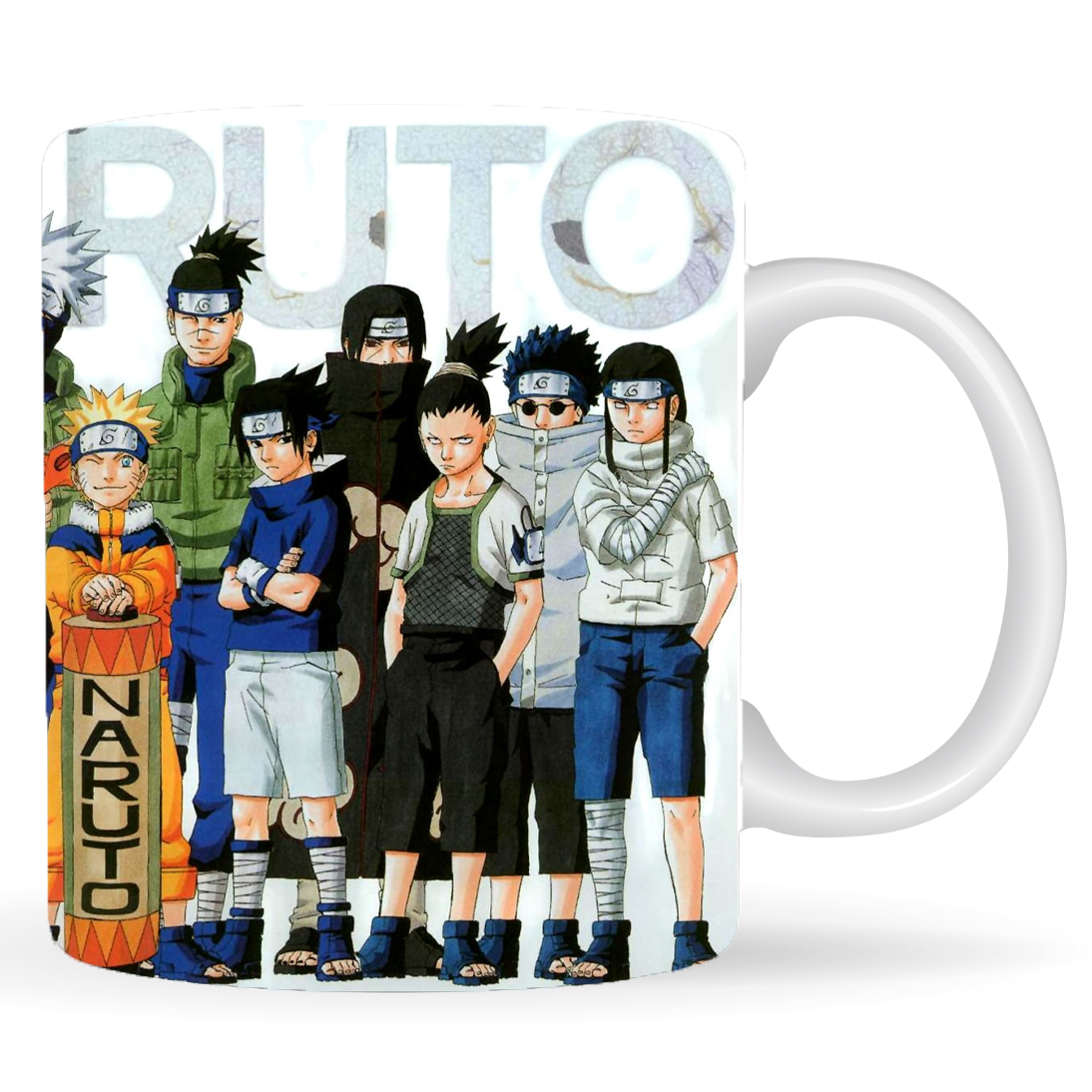 Replix Naruto Anime Printed Coffee Mug, White Ceramic Milk Mug Anime Printed, 350 ml for Gifting and Present (Naruto 5)