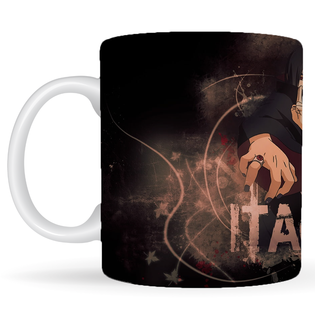 Replix Naruto Anime Printed Coffee Mug, White Ceramic Milk Mug Anime Printed, 350 ml for Gifting and Present (Itachi 7)