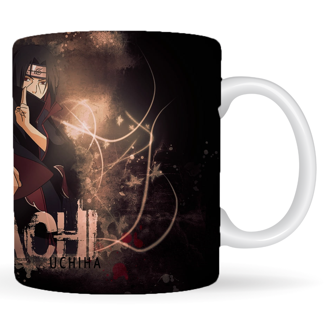 Replix Naruto Anime Printed Coffee Mug, White Ceramic Milk Mug Anime Printed, 350 ml for Gifting and Present (Itachi 7)
