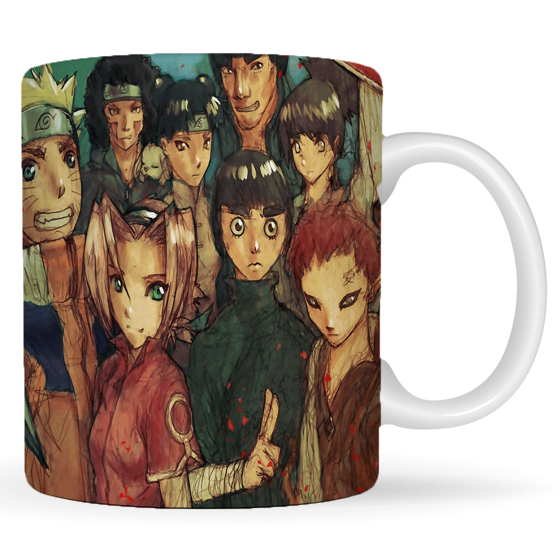 Replix Naruto Anime Printed Coffee Mug, White Ceramic Milk Mug Anime Printed, 350 ml for Gifting and Present (Anime)
