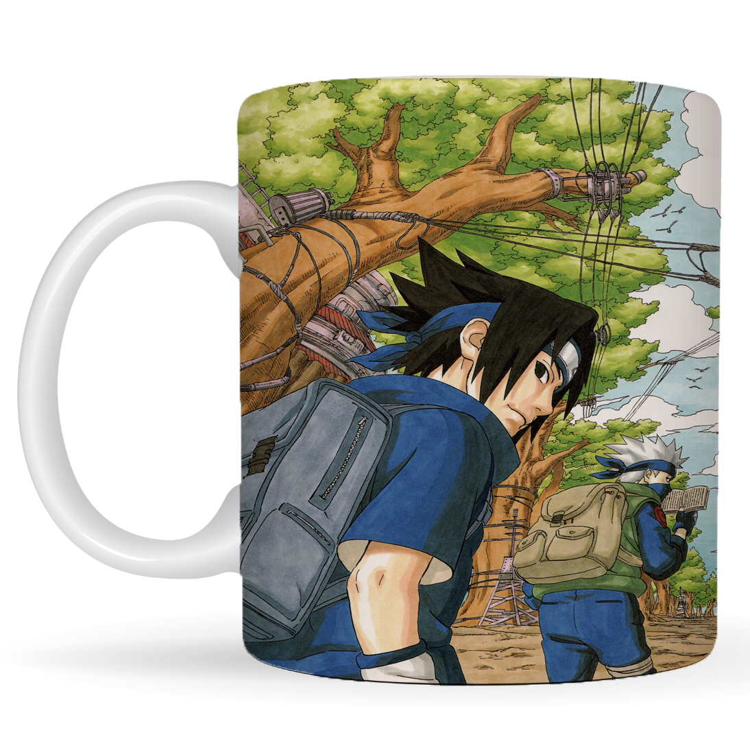 Replix Naruto Anime Printed Coffee Mug, White Ceramic Milk Mug Anime Printed, 350 ml for Gifting and Present (Naruto 7)