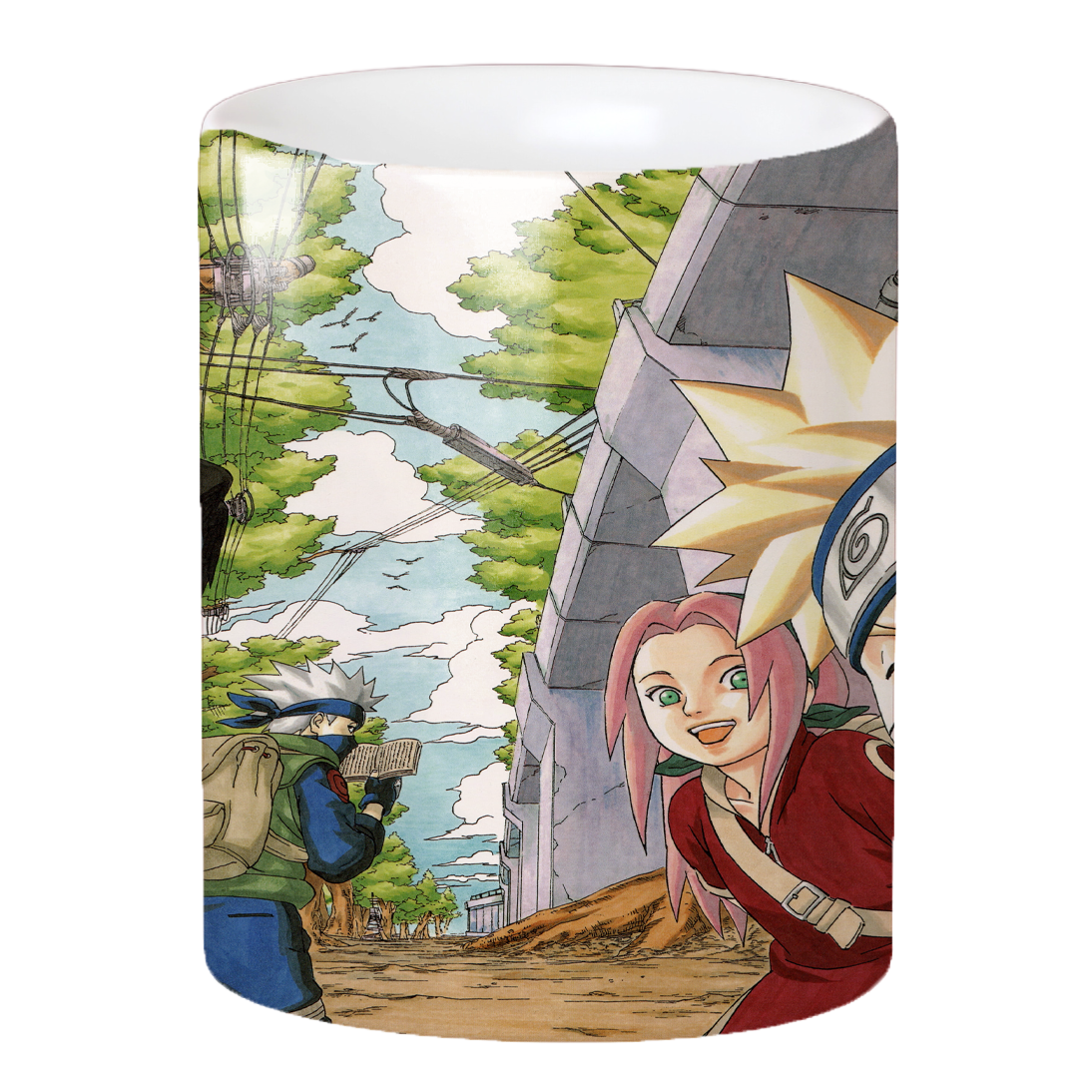 Replix Naruto Anime Printed Coffee Mug, White Ceramic Milk Mug Anime Printed, 350 ml for Gifting and Present (Naruto 7)