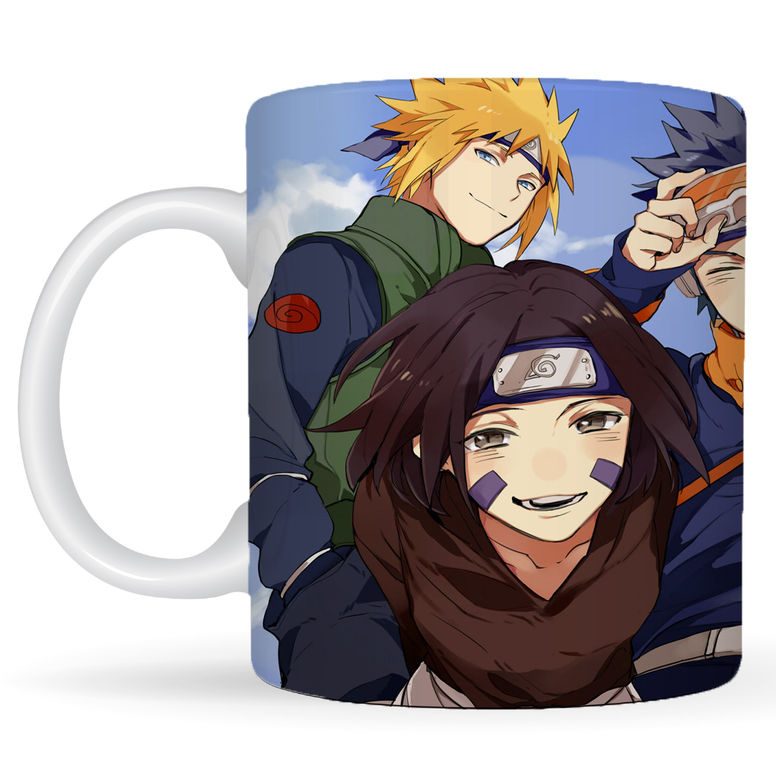 Replix Naruto Anime Printed Coffee Mug, White Ceramic Milk Mug Anime Printed, 350 ml for Gifting and Present (Naruto 9)