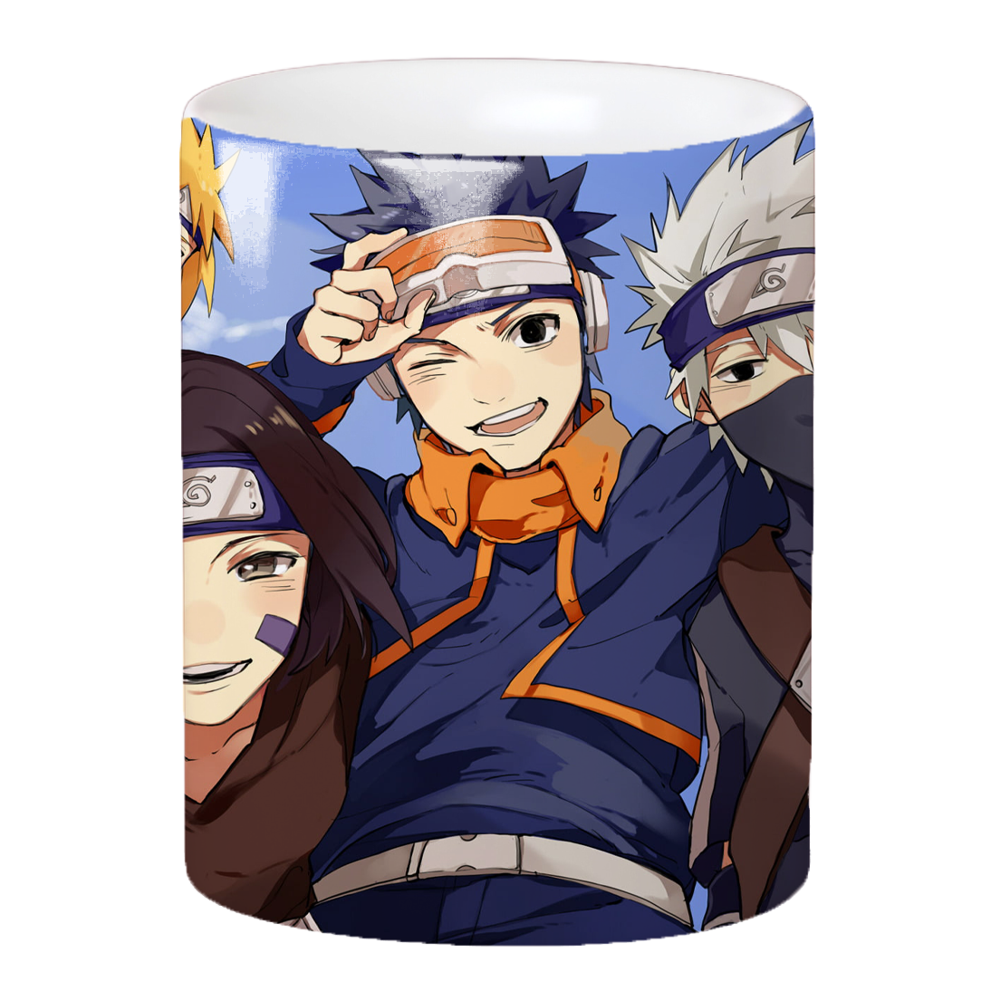 Replix Naruto Anime Printed Coffee Mug, White Ceramic Milk Mug Anime Printed, 350 ml for Gifting and Present (Naruto 9)