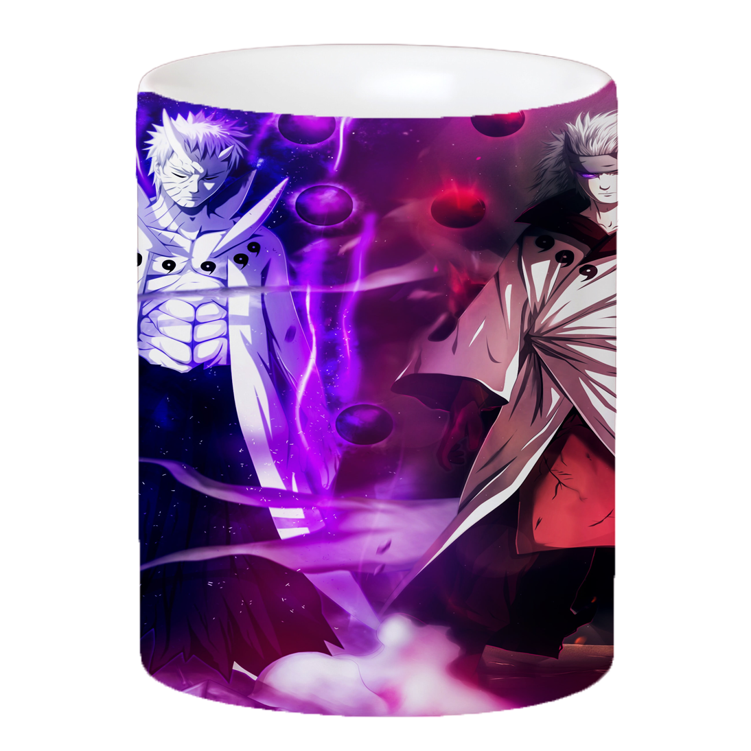 Replix Naruto Anime Printed Coffee Mug, White Ceramic Milk Mug Anime Printed, 350 ml for Gifting and Present (Madara)
