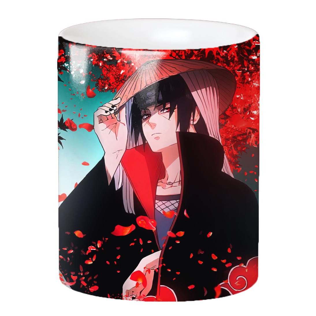 Replix Naruto Anime Printed Coffee Mug, White Ceramic Milk Mug Anime Printed, 350 ml for Gifting and Present (Itachi-1)