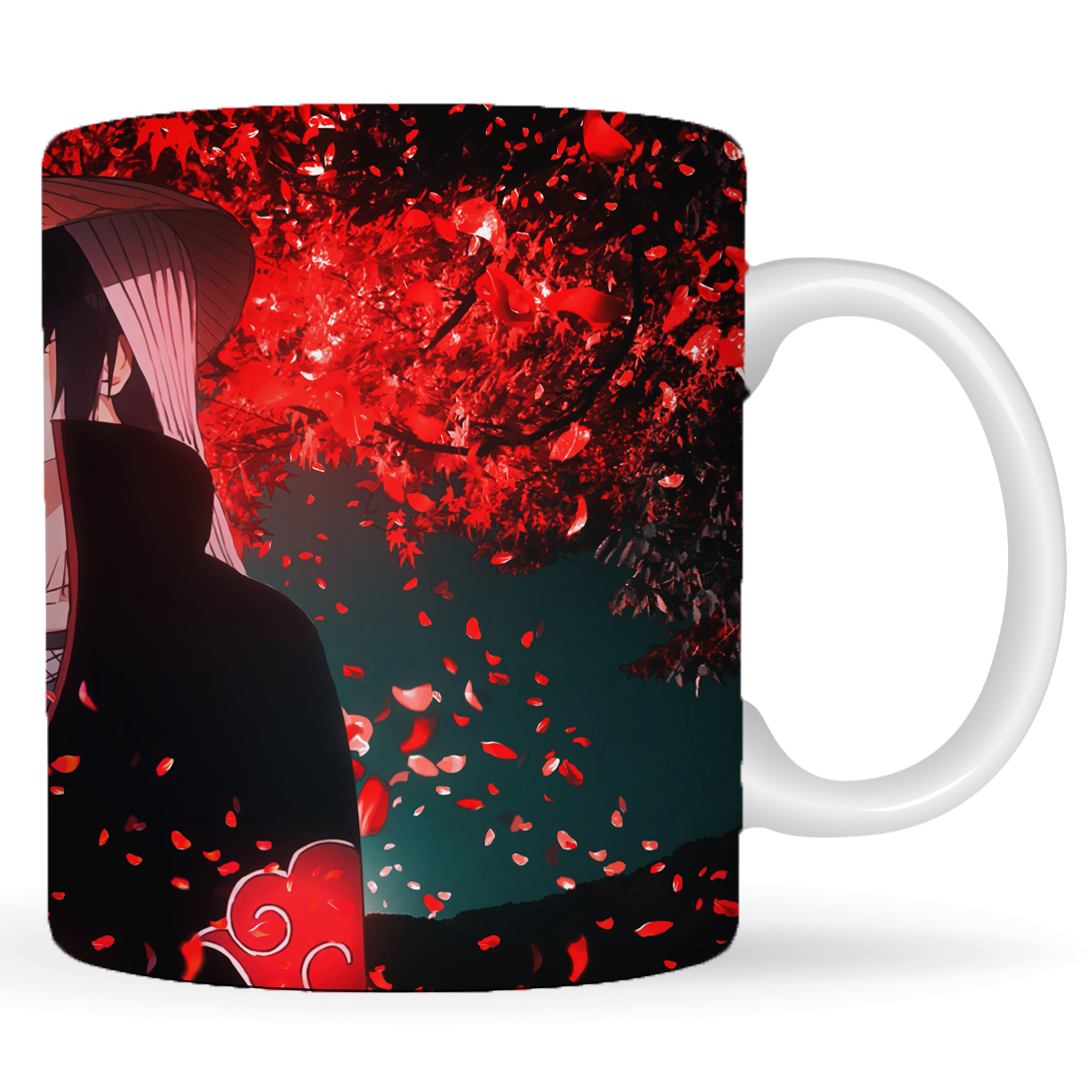 Replix Naruto Anime Printed Coffee Mug, White Ceramic Milk Mug Anime Printed, 350 ml for Gifting and Present (Itachi-1)