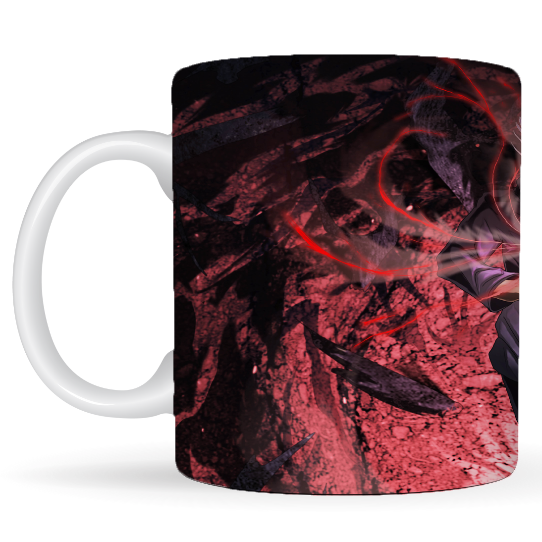 Replix Naruto Anime Printed Coffee Mug, White Ceramic Milk Mug Anime Printed, 350 ml for Gifting and Present (Gojo 2)