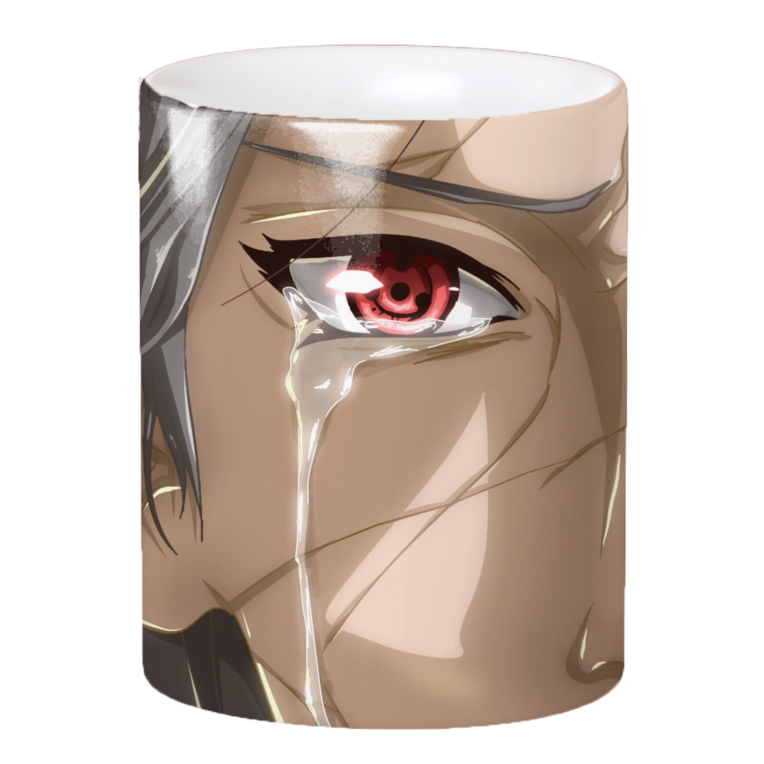 Replix Naruto Anime Printed Coffee Mug, White Ceramic Milk Mug Anime Printed, 350 ml for Gifting and Present (Itachi 2)