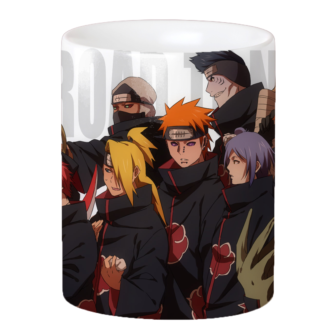 Replix Naruto Anime Printed Coffee Mug, White Ceramic Milk Mug Anime Printed, 350 ml for Gifting and Present (Akatsuki 3)