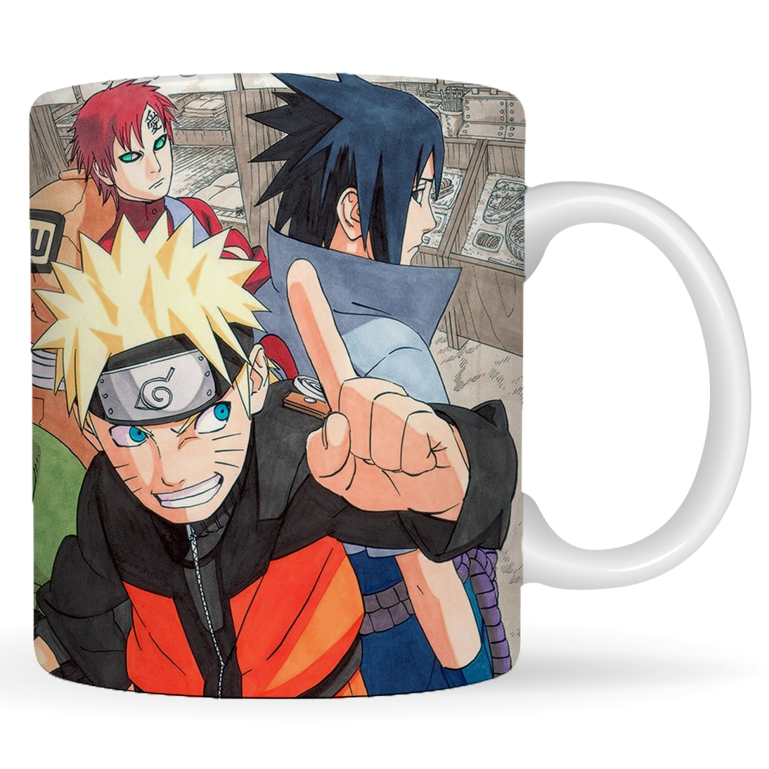 Replix Naruto Anime Printed Coffee Mug, White Ceramic Milk Mug Anime Printed, 350 ml for Gifting and Present (Naruto 3)
