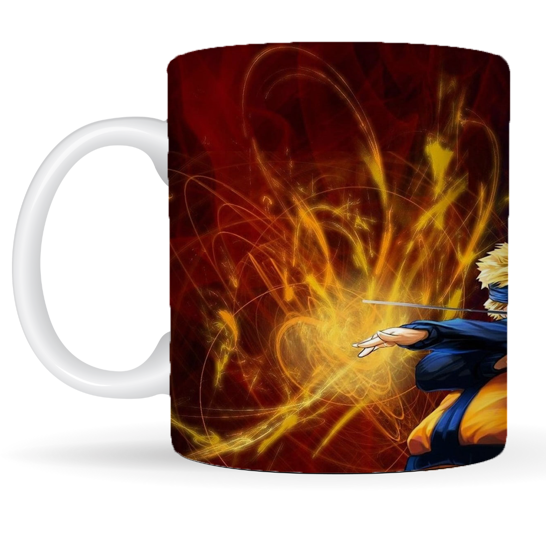 Replix Naruto Anime Printed Coffee Mug, White Ceramic Milk Mug Anime Printed, 350 ml for Gifting and Present (Naruto Sasuke A)