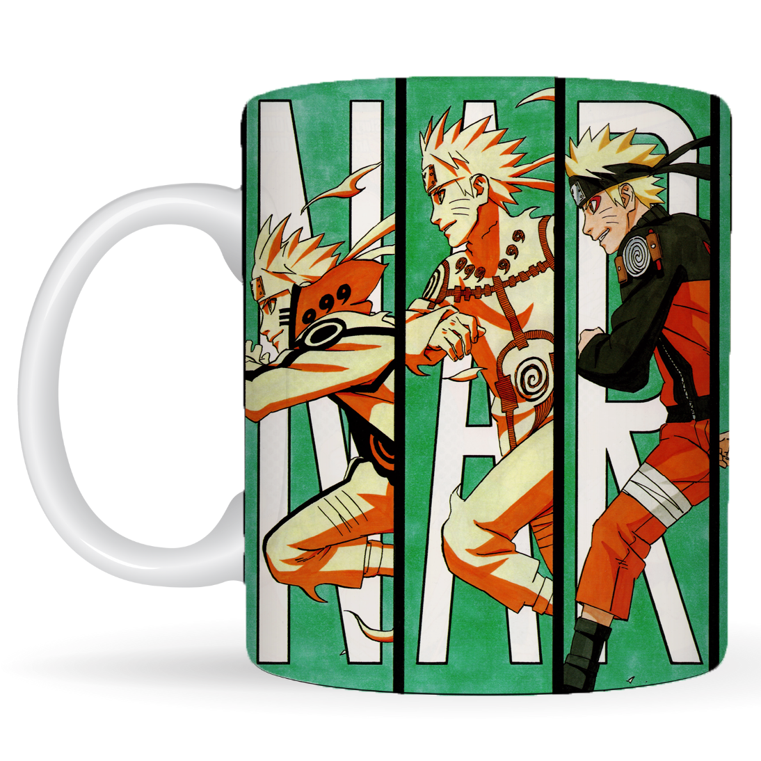 Replix Naruto Anime Printed Coffee Mug, White Ceramic Milk Mug Anime Printed, 350 ml for Gifting and Present (Naruto D)