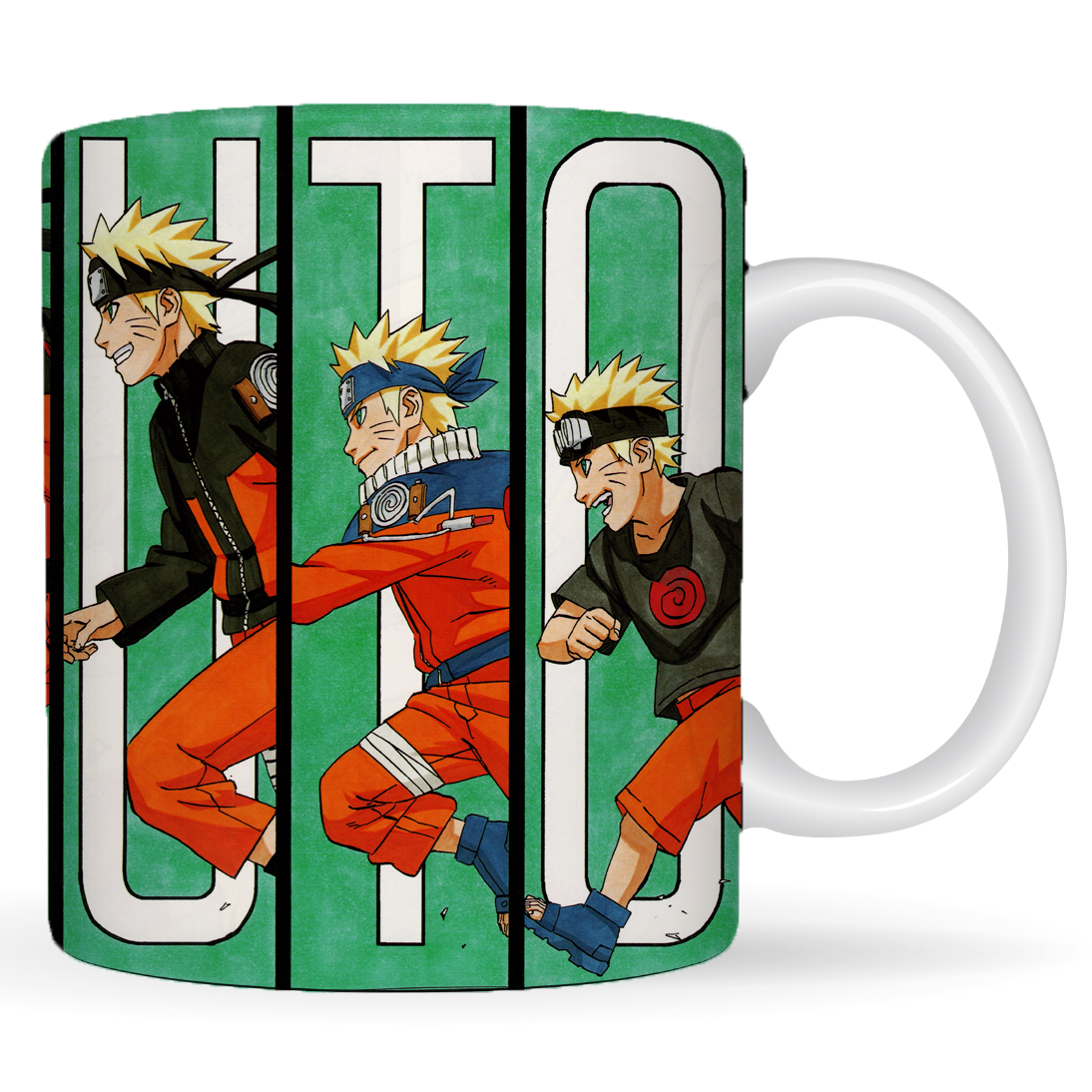 Replix Naruto Anime Printed Coffee Mug, White Ceramic Milk Mug Anime Printed, 350 ml for Gifting and Present (Naruto D)