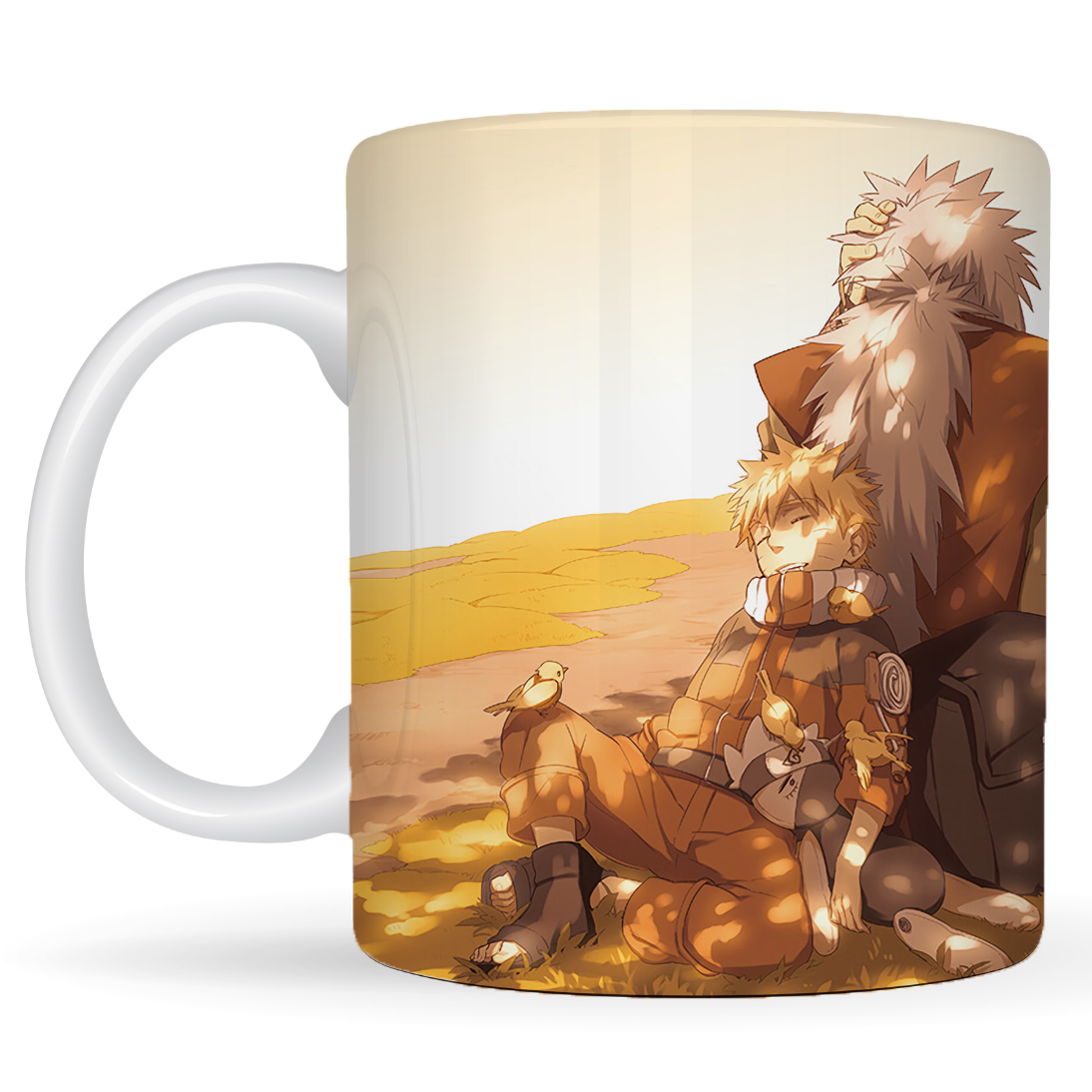 Replix Naruto Anime Printed Coffee Mug, White Ceramic Milk Mug Anime Printed, 350 ml for Gifting and Present (Naruto Jiraya 2)