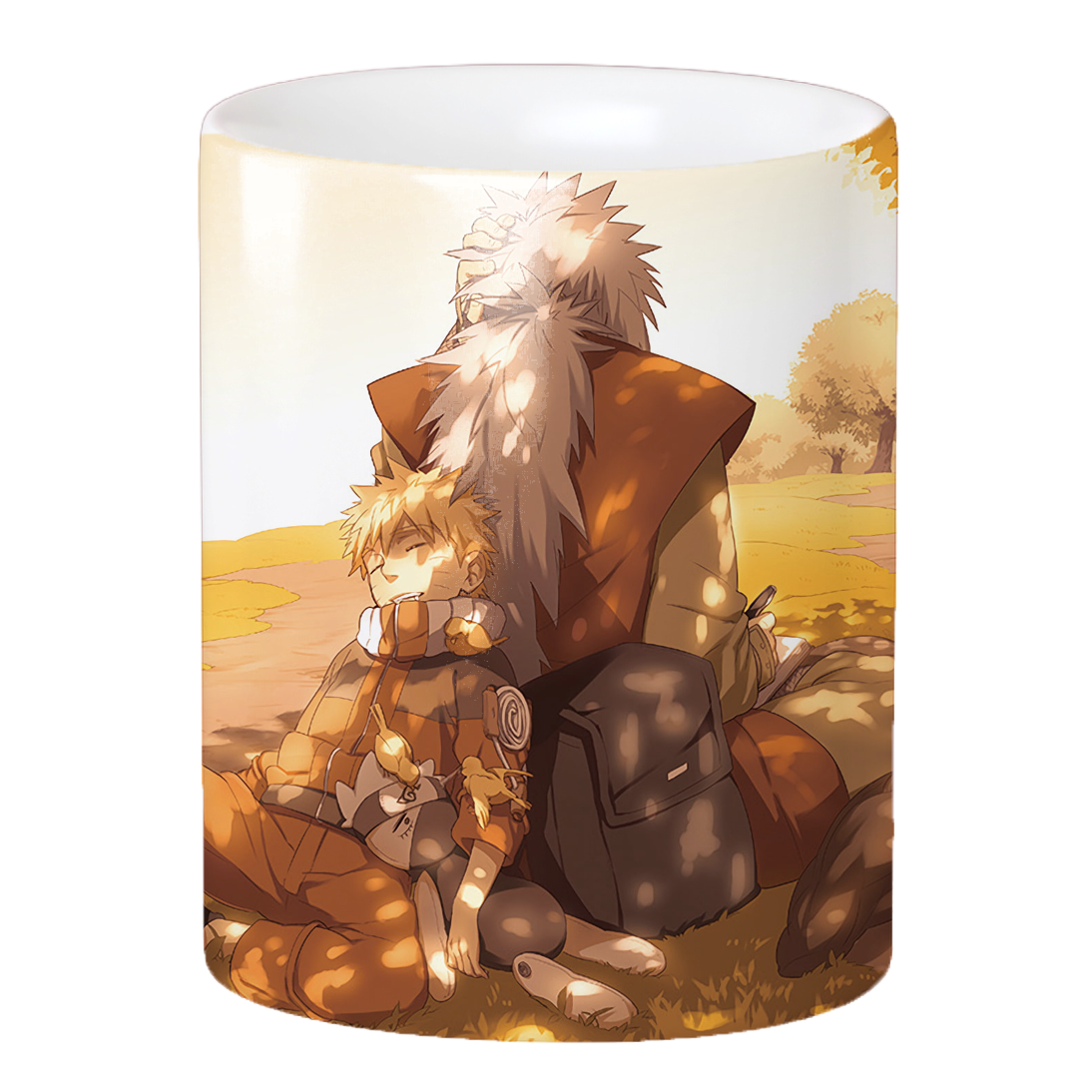 Replix Naruto Anime Printed Coffee Mug, White Ceramic Milk Mug Anime Printed, 350 ml for Gifting and Present (Naruto Jiraya 2)