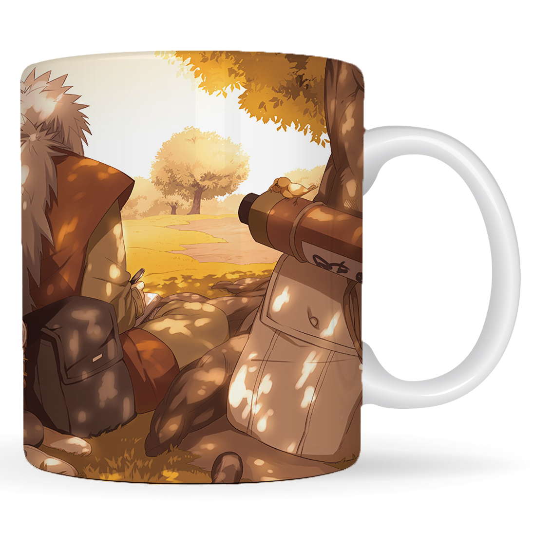 Replix Naruto Anime Printed Coffee Mug, White Ceramic Milk Mug Anime Printed, 350 ml for Gifting and Present (Naruto Jiraya 2)