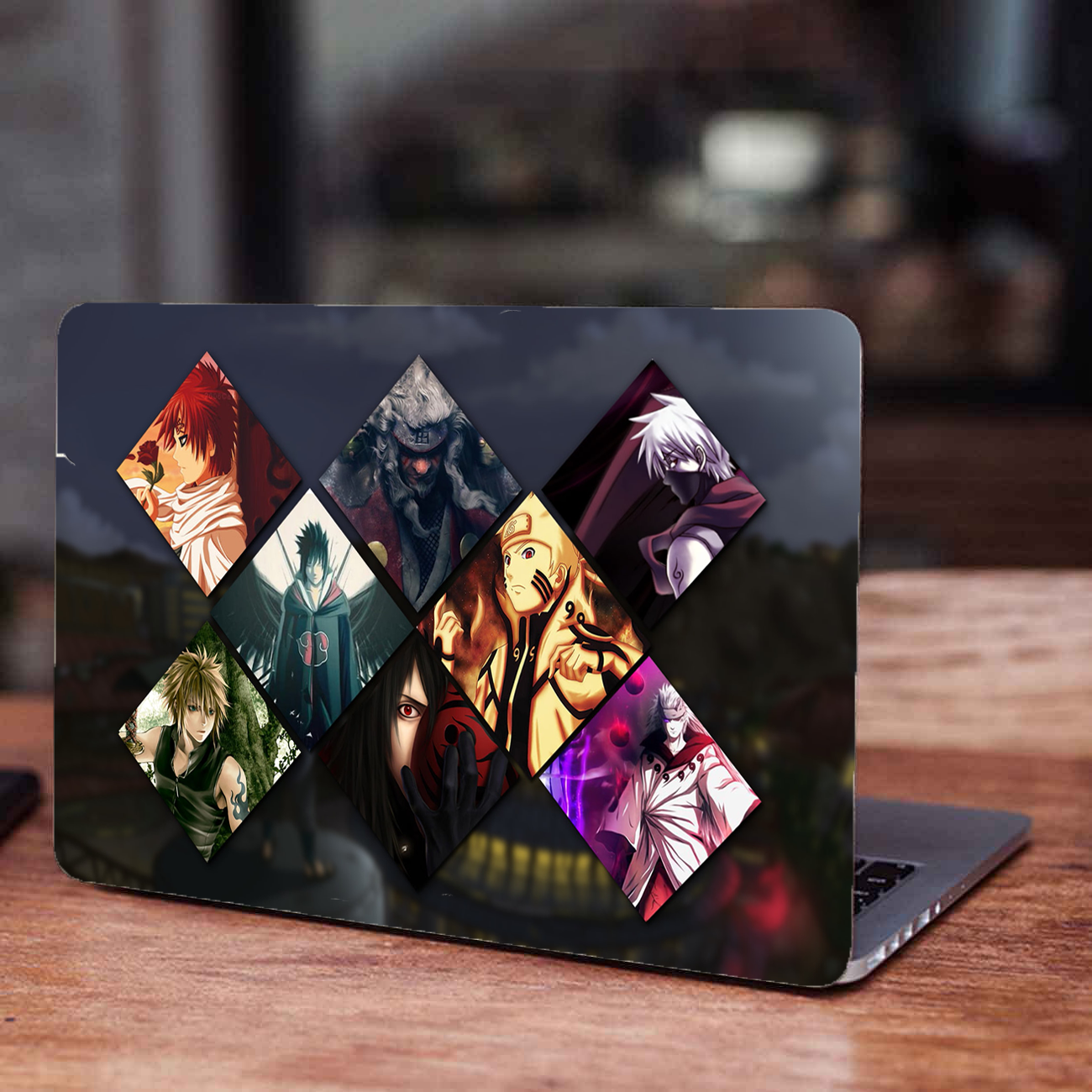 Replix Naruto Mix Anime Vinyl Laptop Skin with Free Sticker Compatible for All Laptops Vinyl Laptop Decal 15.6